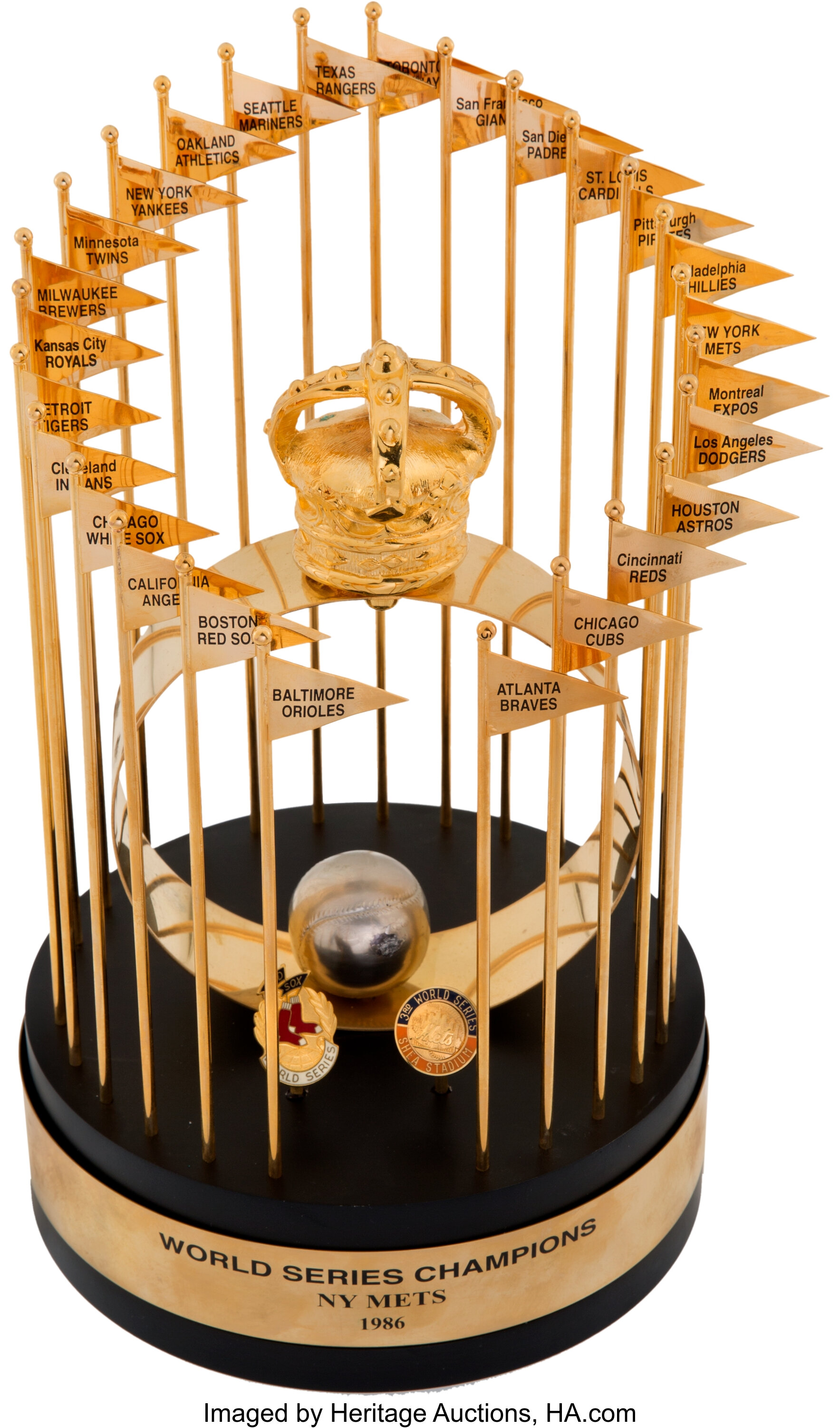 1986 New York Mets World Championship Trophy Presented to Darryl, Lot  #80099