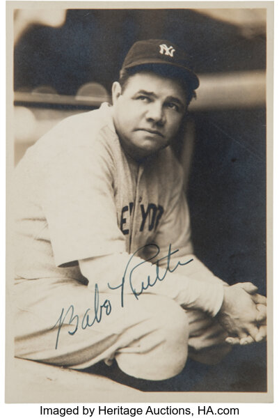 Lot Detail - Babe Ruth Signed 1930s Model Babe Ruth Louisville