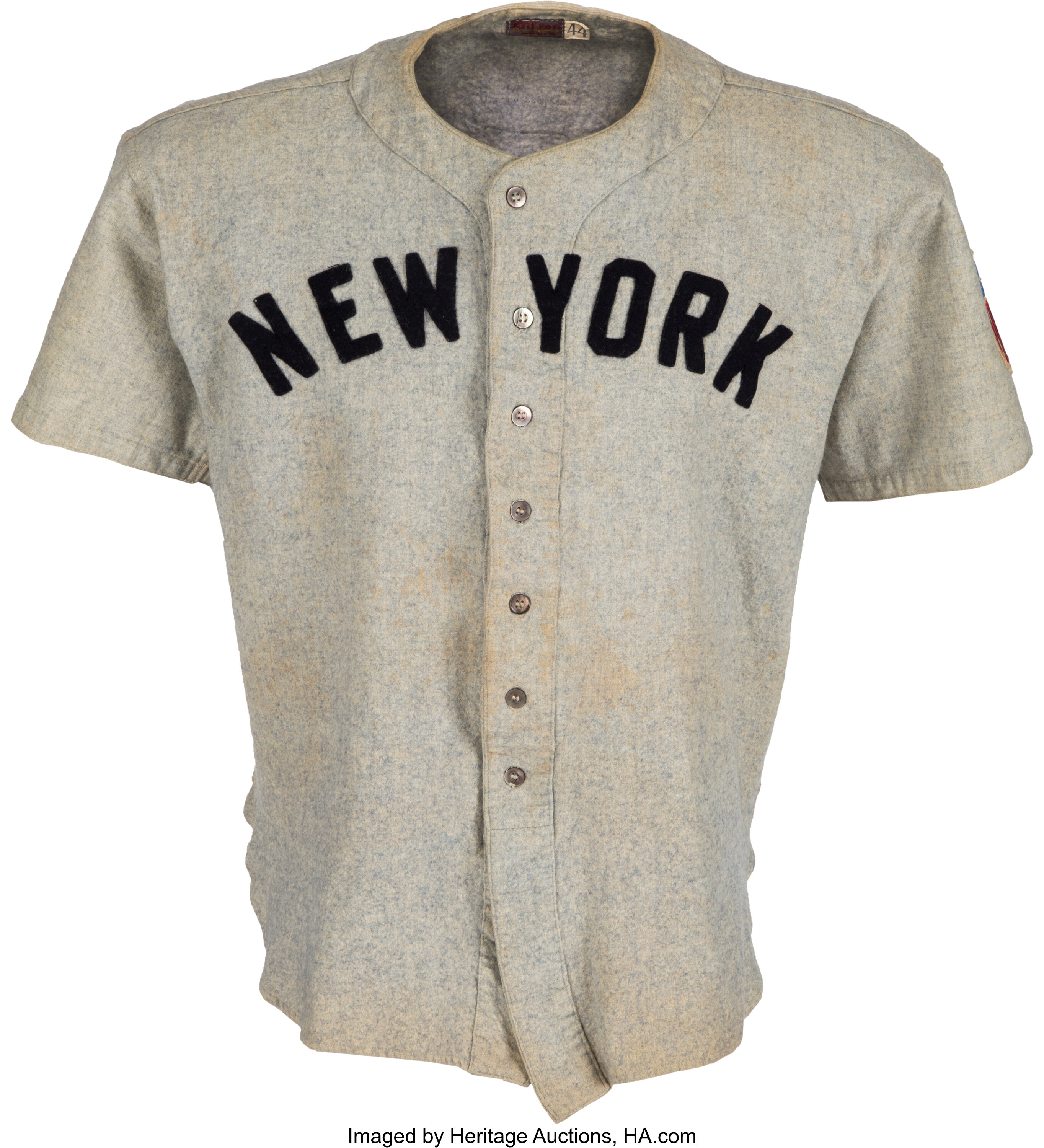 1941-42 Joe Gordon Game Worn New York Yankees Jersey, MEARS A8 ...