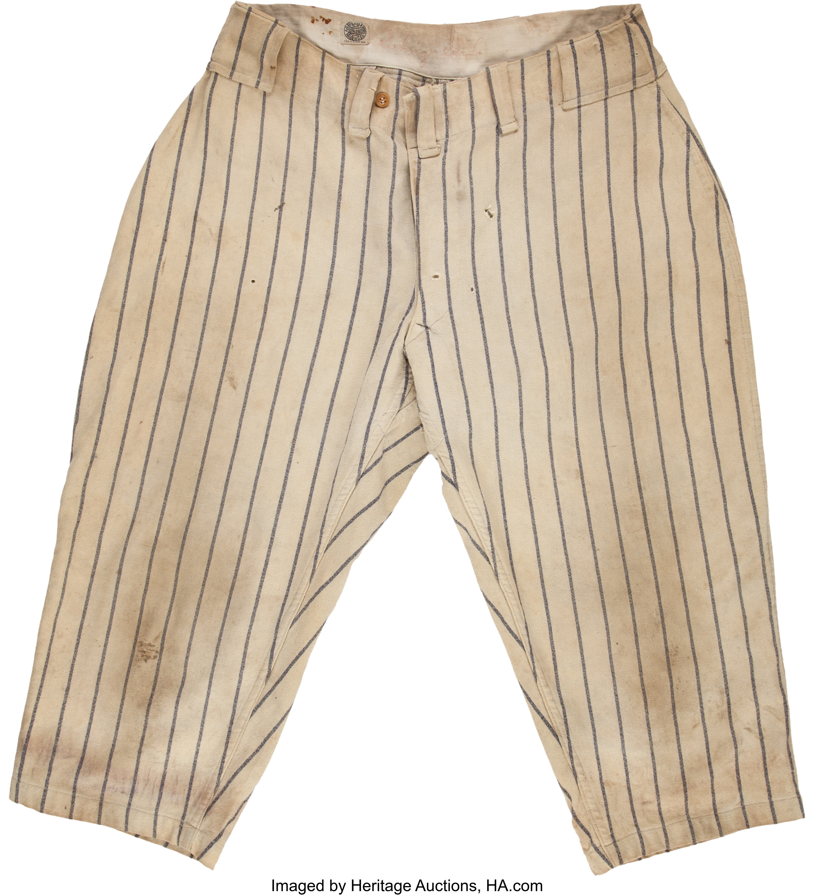 1920's Lou Gehrig Game Worn New York Yankees Pants. Baseball, Lot  #80111