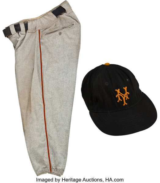 1952 Willie Mays Game Worn New York Giants Pants & Cap