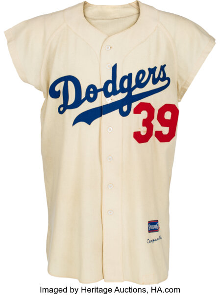 Check Out this Vintage Dodger Pinstripes Uniform - 1933