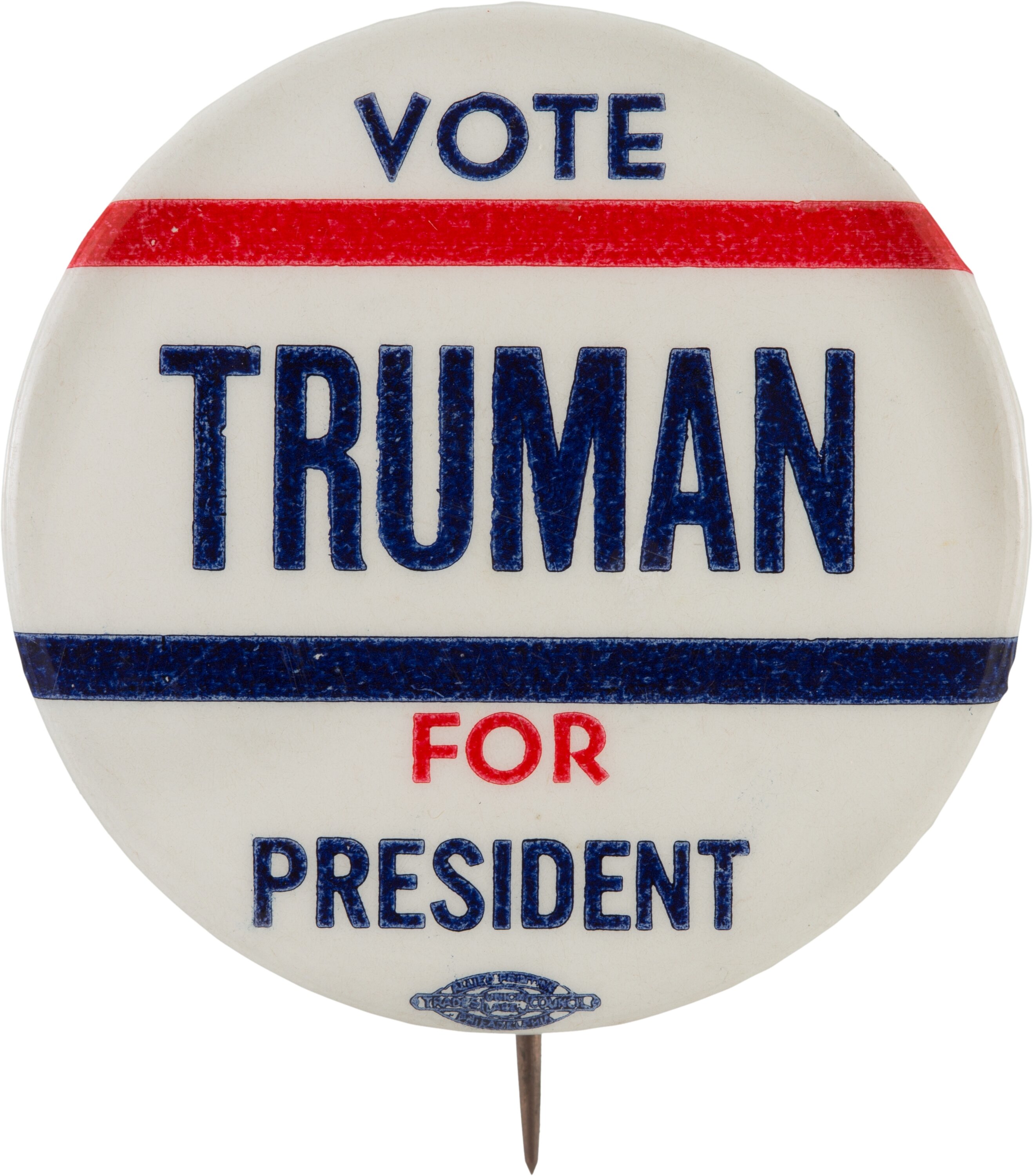 Harry S Truman Very Scarce 1 Inch Slogan Button Political Lot Heritage Auctions