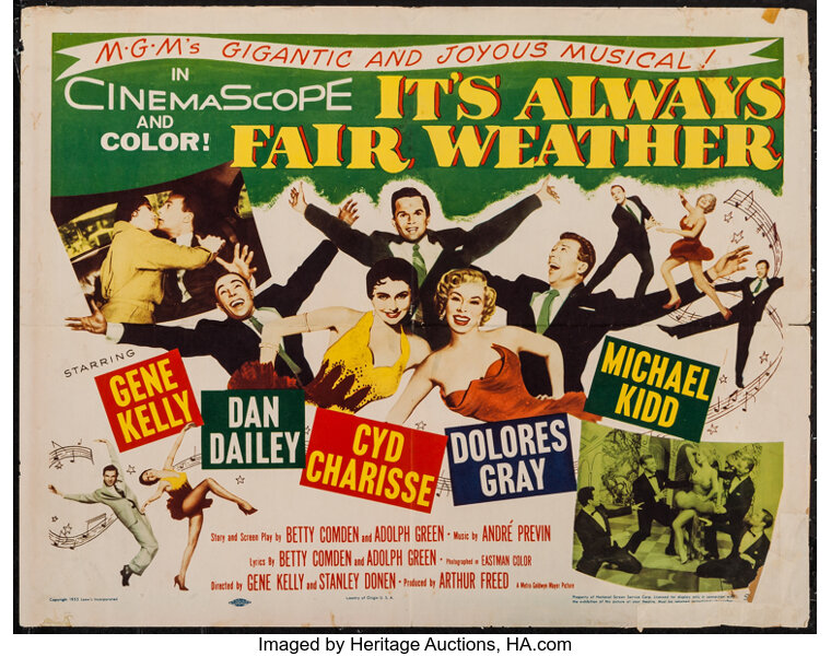 It S Always Fair Weather Mgm 1955 Half Sheet 22 X 28 Lot 51216 Heritage Auctions