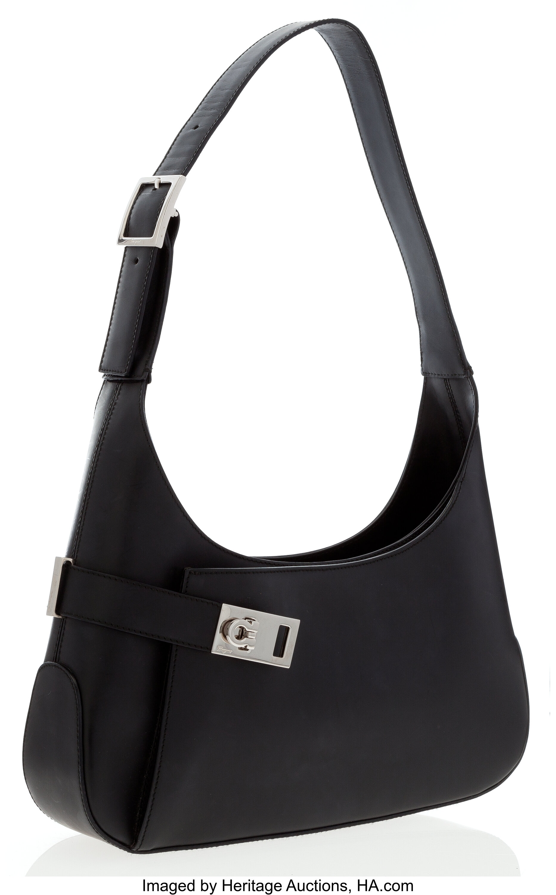 Salvatore ferragamo black shoulder bag new arrivals