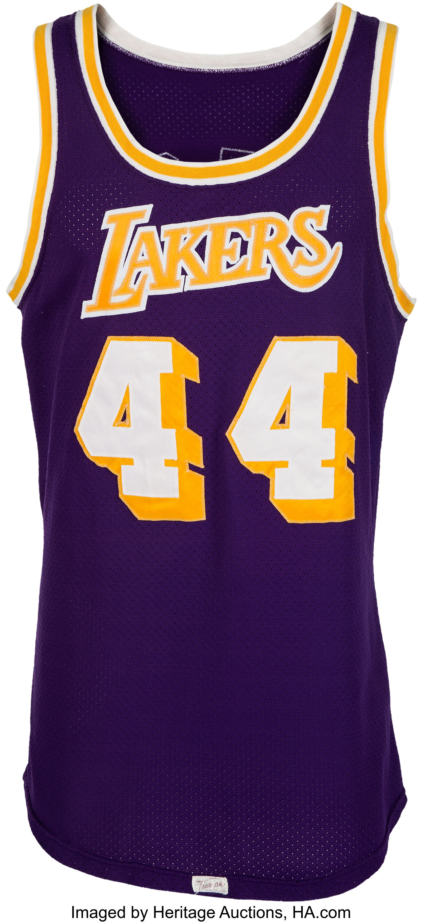 1973-74 Jerry West Game Worn Los Angeles Lakers Jersey, MEARS, Lot #80079