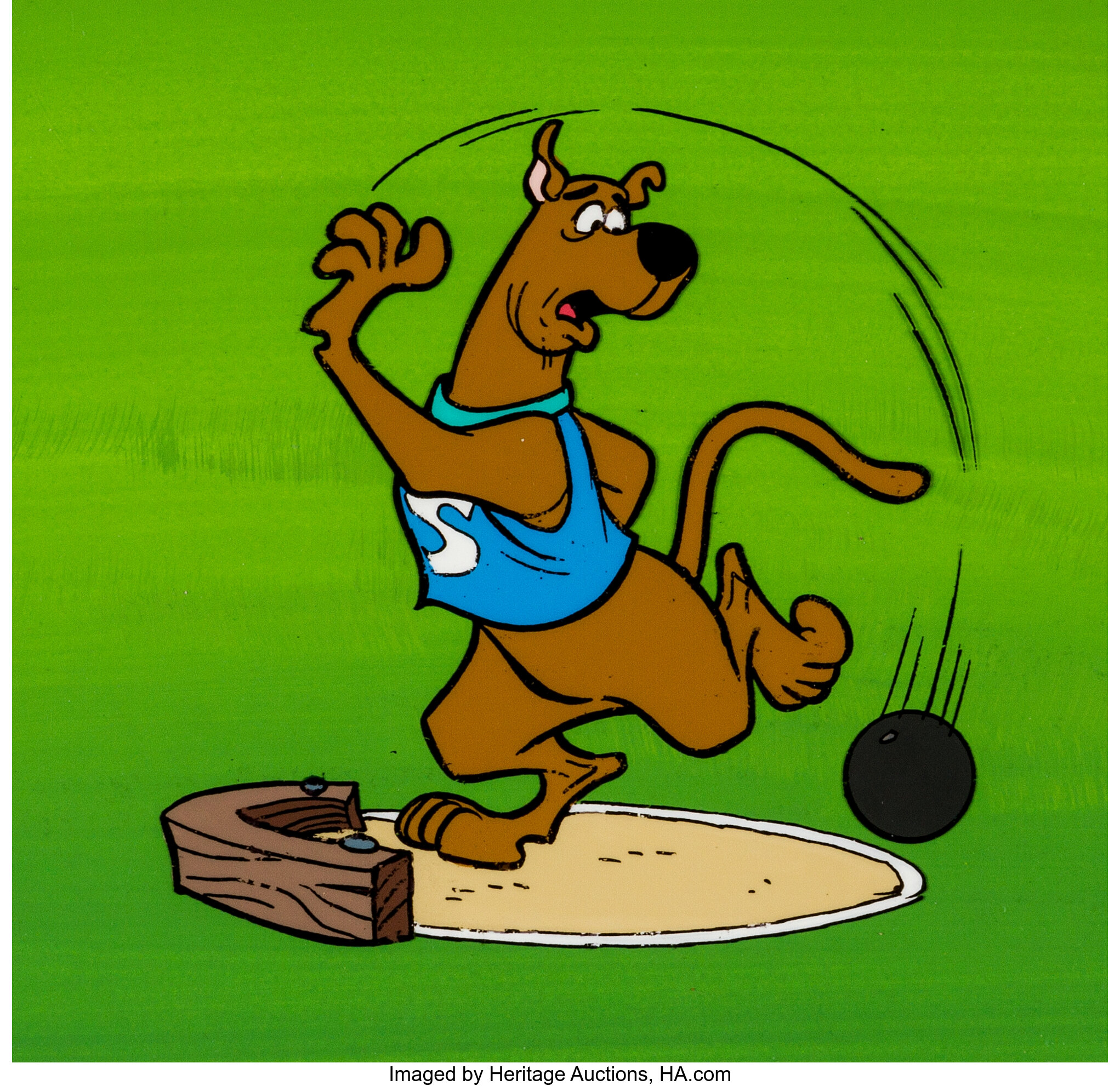 Scooby's All-Star Laff-A-Lympics Scooby-Doo Color Model Cel and | Lot  #12086 | Heritage Auctions