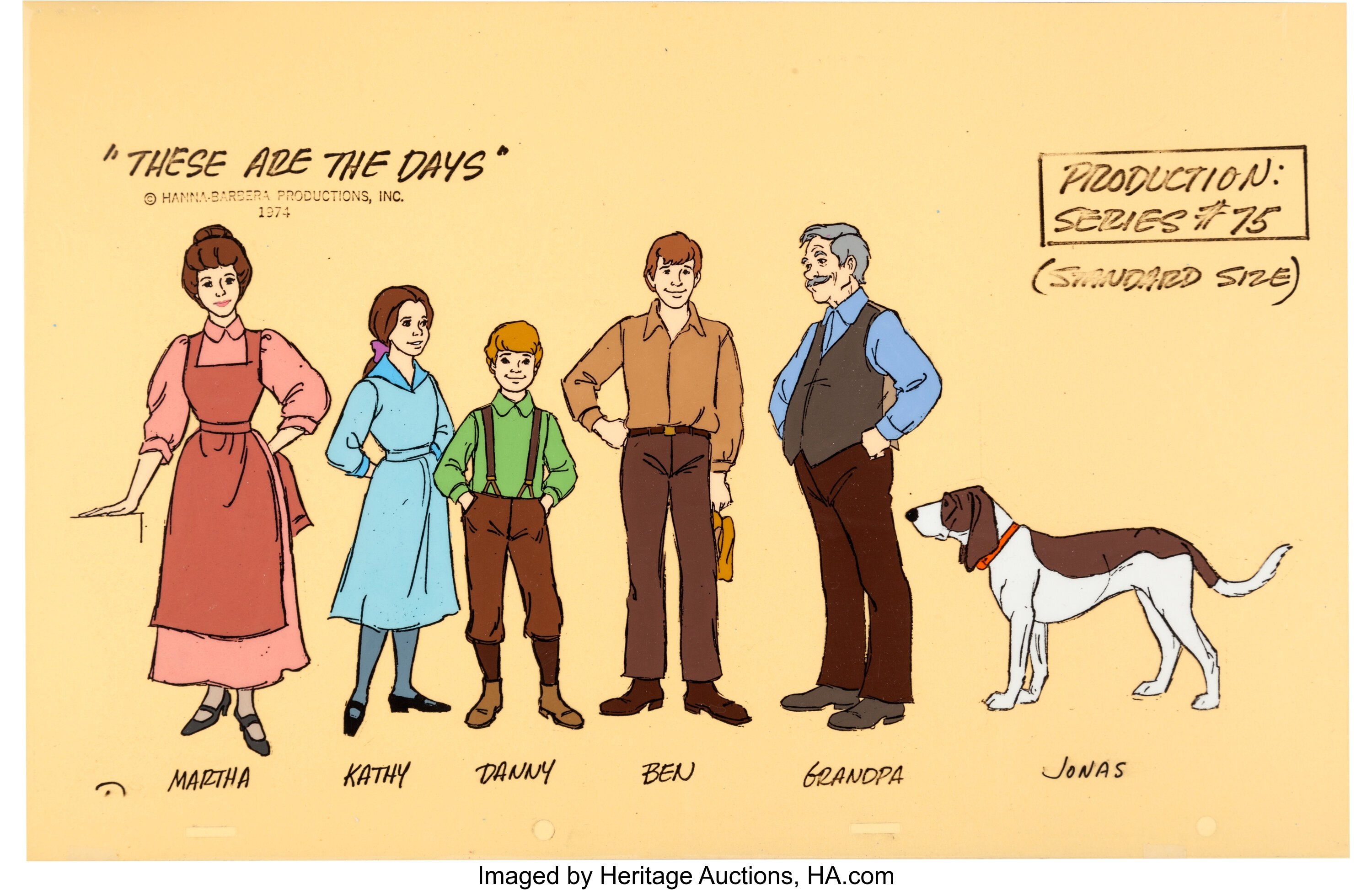 These are the days size comparison color model cel hanna barbera