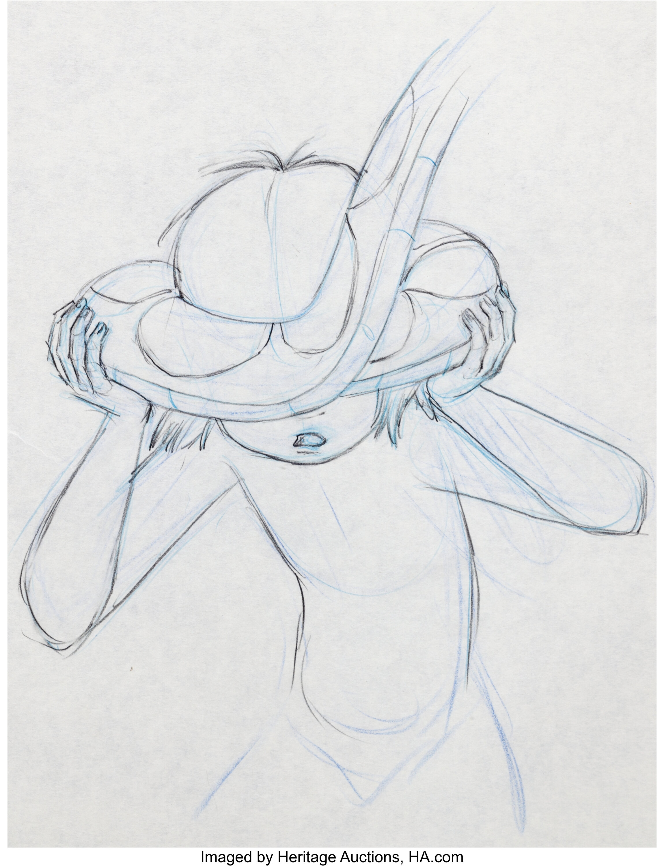 The Jungle Book Mowgli And Kaa Animation Drawing Group Walt Lot 95130 Heritage Auctions