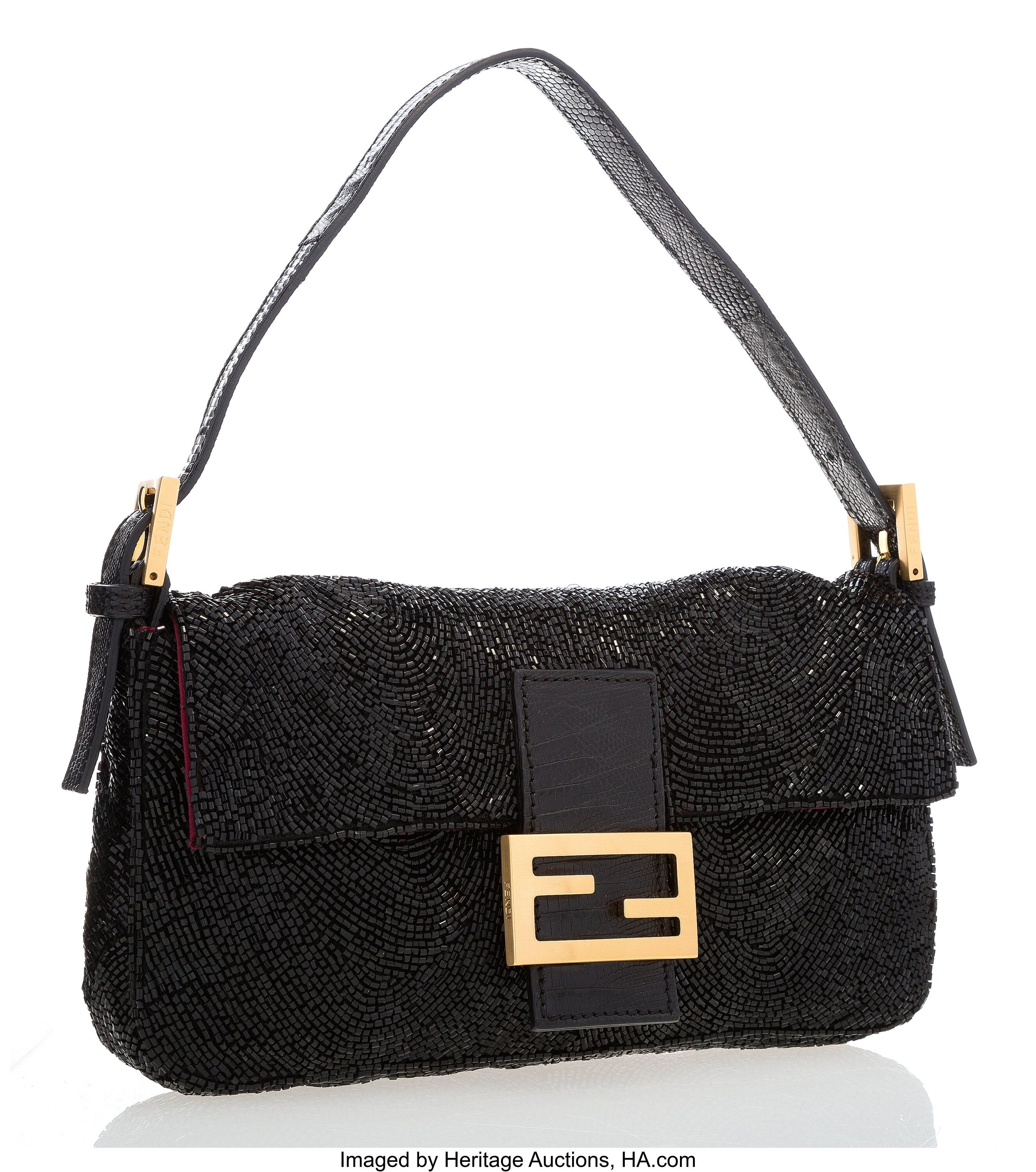 Fendi black clearance baguette bag