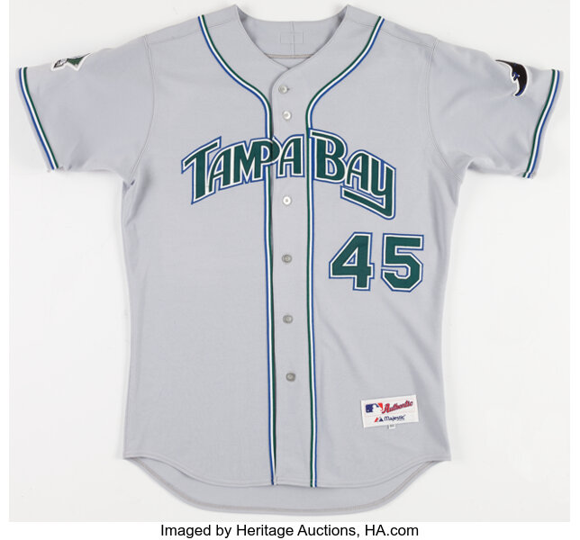 2004 game worn Devil Rays jersey for sale/trade : r/baseballunis