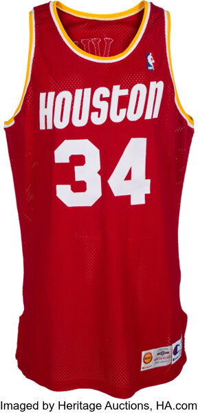 Preschool Hakeem Olajuwon Houston Rockets Mitchell & Ness Red Hardwood  Classics Throwback Team Jersey