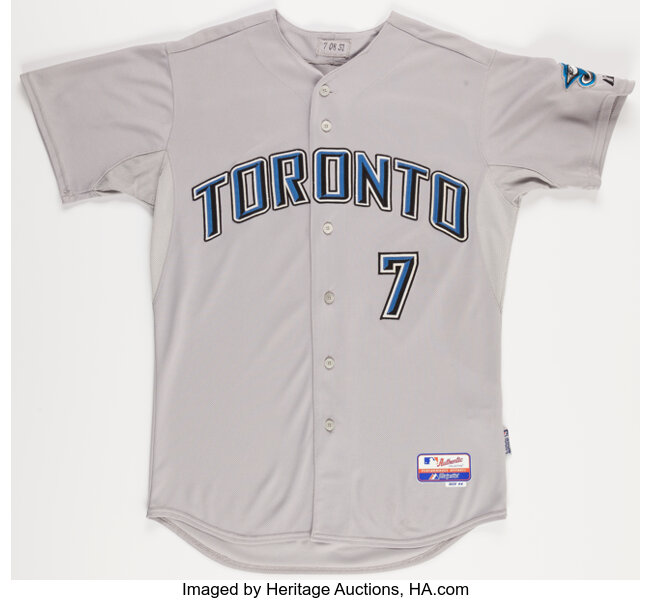 2008 Curtis Thigpen Game Worn Toronto Blue Jays Jersey. , Lot #42065