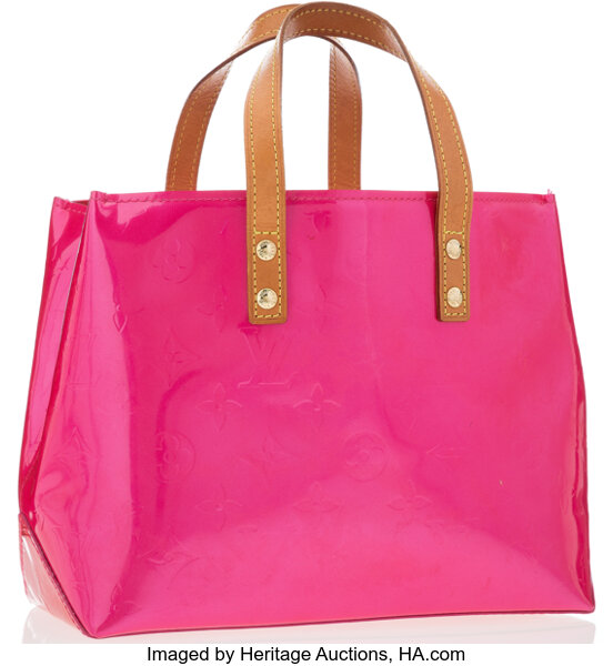Louis Vuitton Hot Pink Monogram Vernis Leather Small Reade PM
