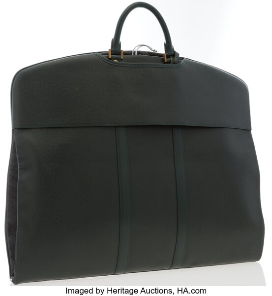 Louis Vuitton Taiga Travel Garment Bag Green Black