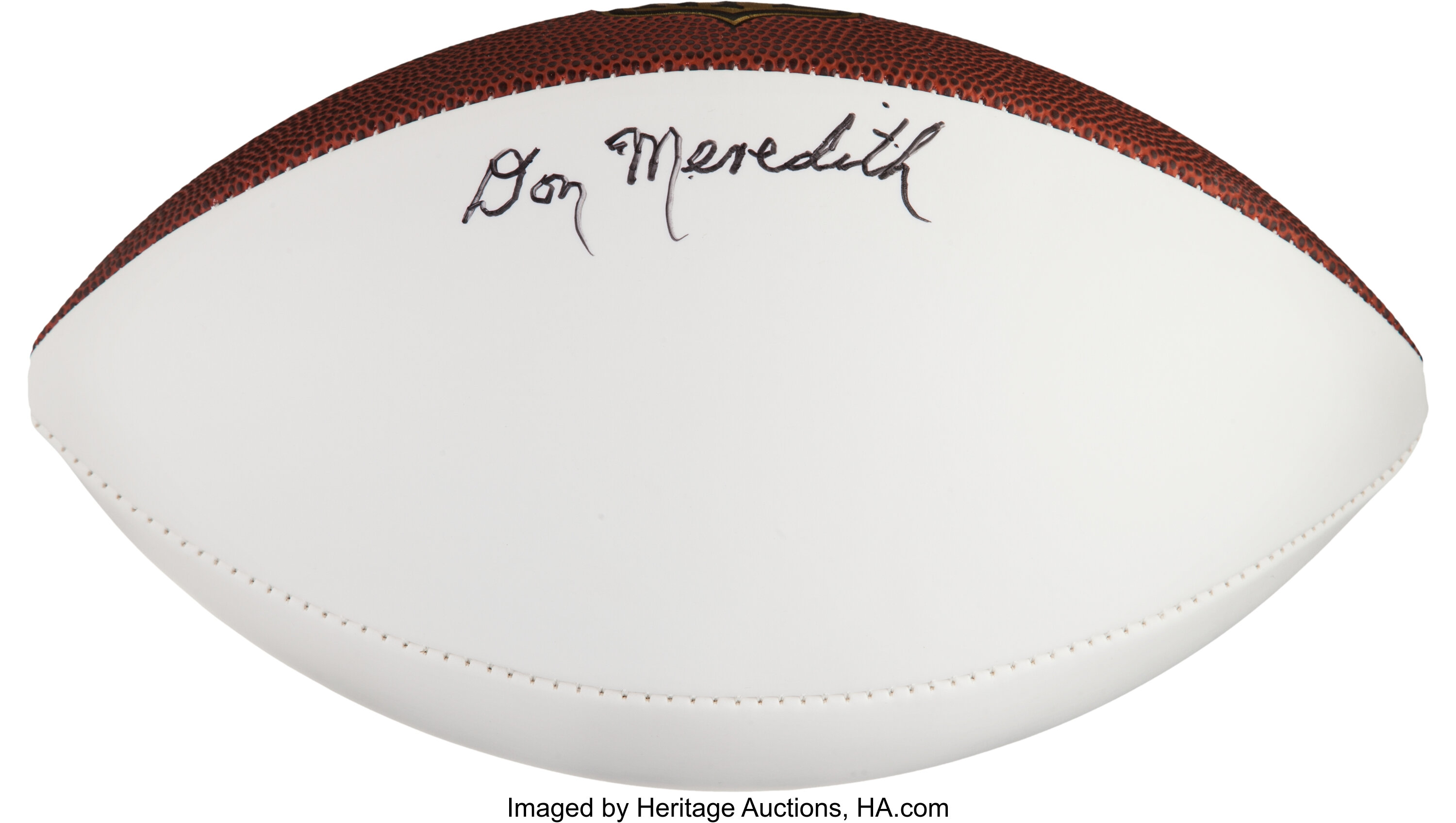 Late 2000's Don Meredith Signed Football. Football Collectibles, Lot #3