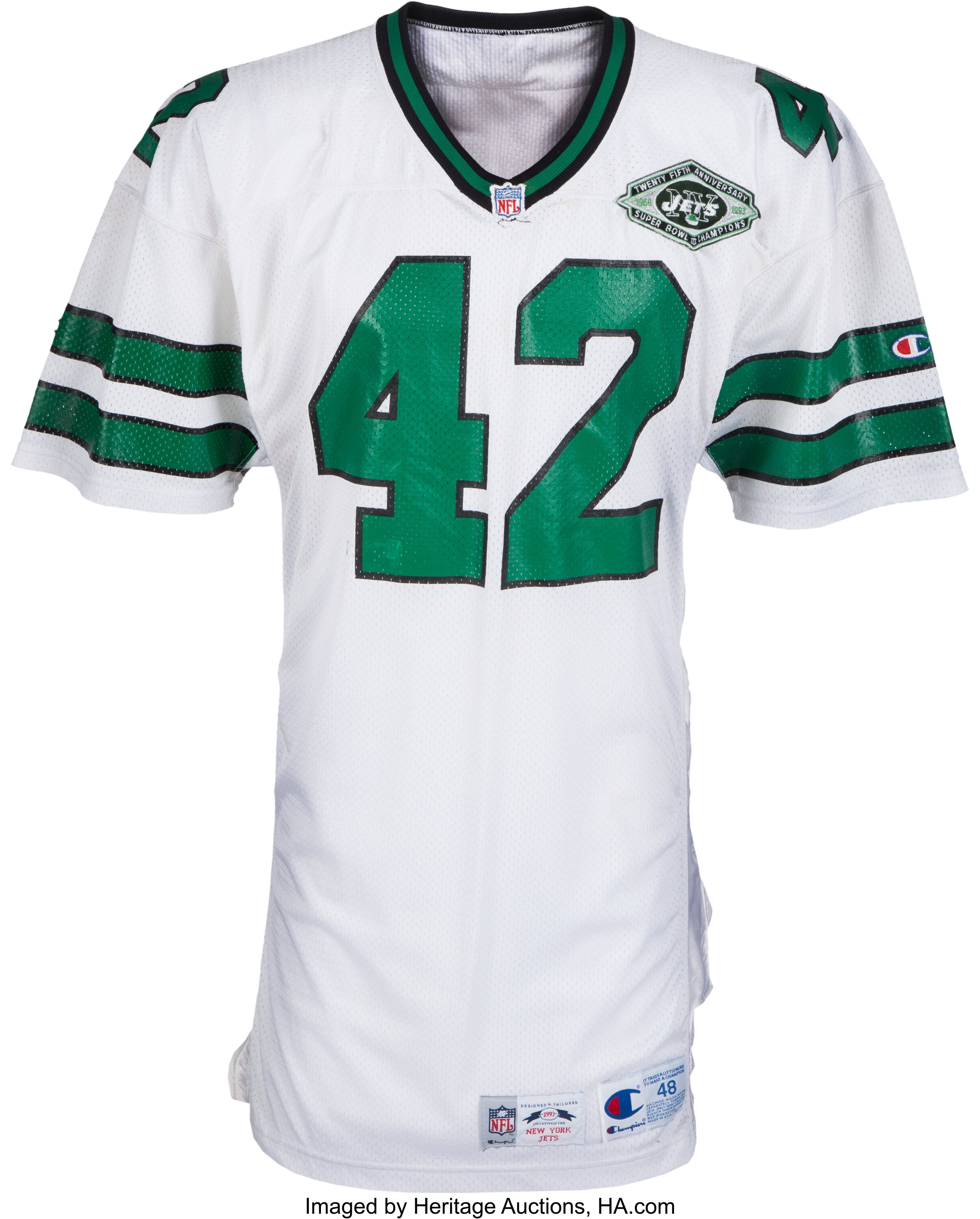 Game worn jets outlet jerseys