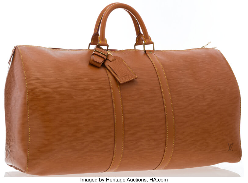 Louis Vuitton Tan Epi Leather Keepall 55 Travel Weekend Bag For Sale at  1stDibs