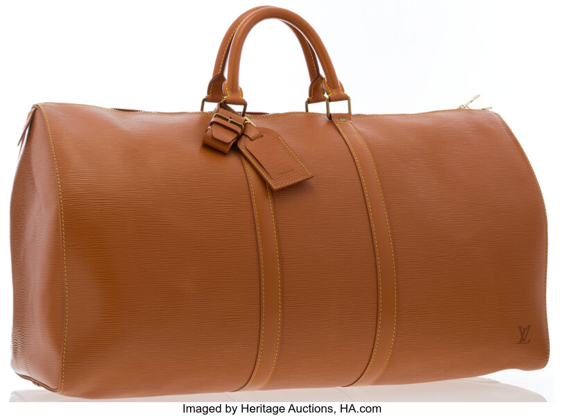 Louis Vuitton Keepall 50 Travel bag in Cognac epi leather, GHW at