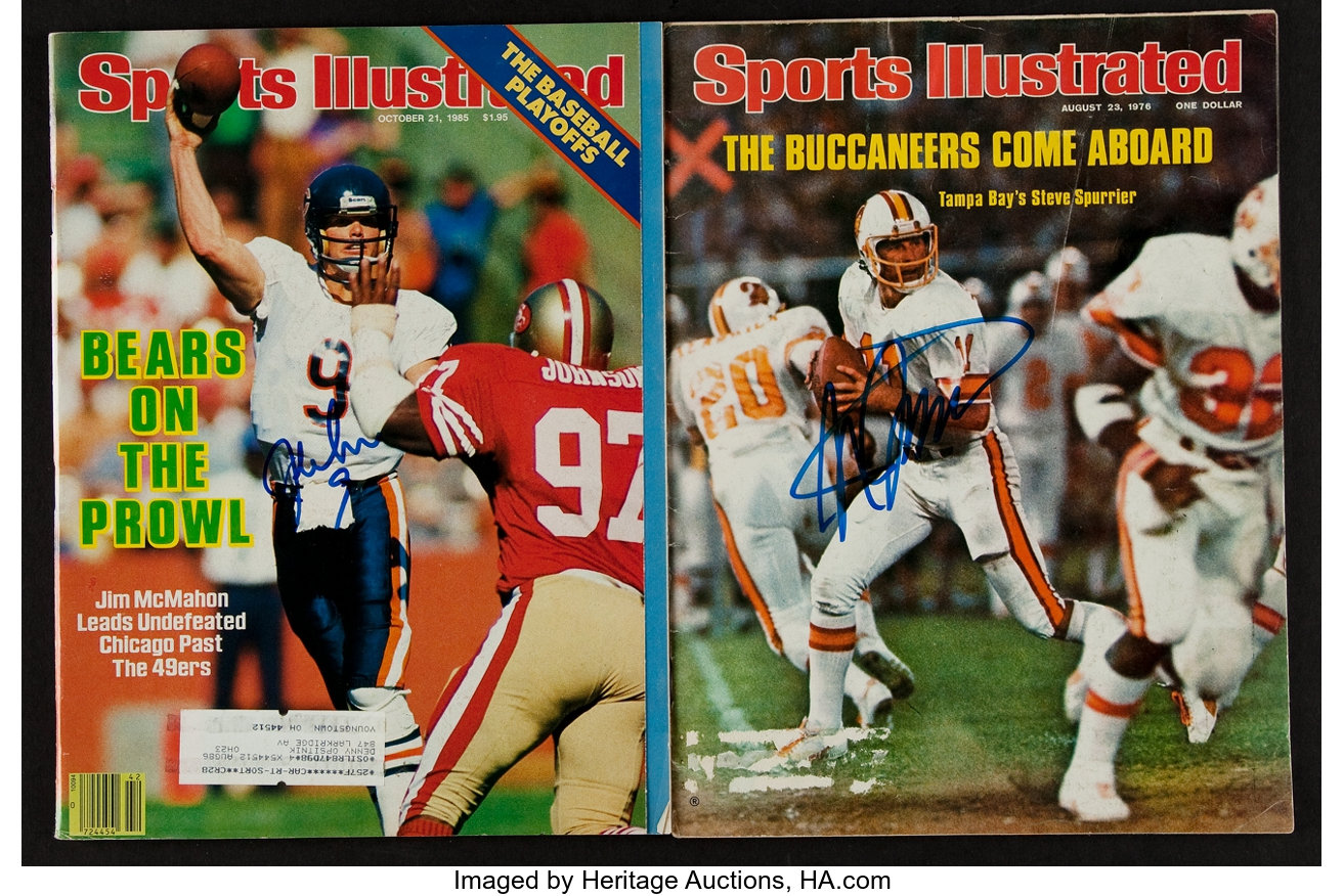 Steve Spurrier Signed Buccaneers 1976 Sports Illustrated