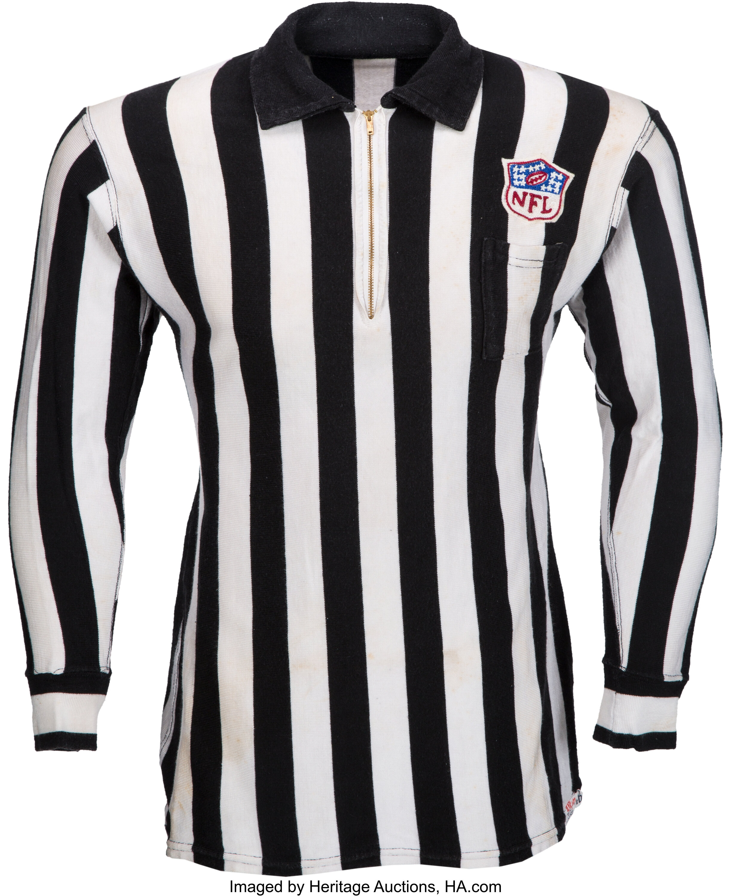 1960's Jim Tunney Game Worn NFL Referee Jersey. ... Football | Lot ...