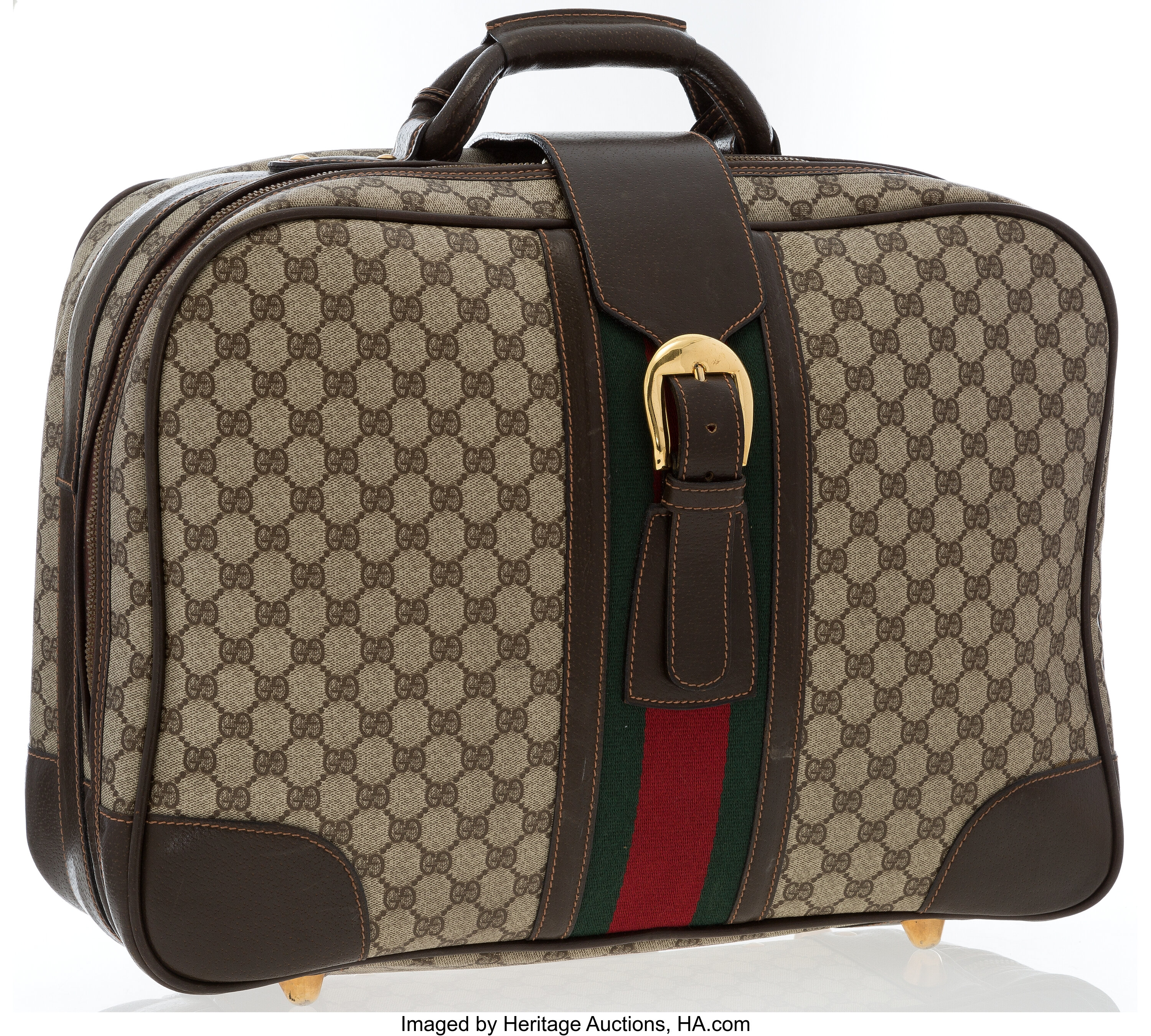 Gucci Set of Nine; Classic Monogram Canvas & Web Stripe Travel