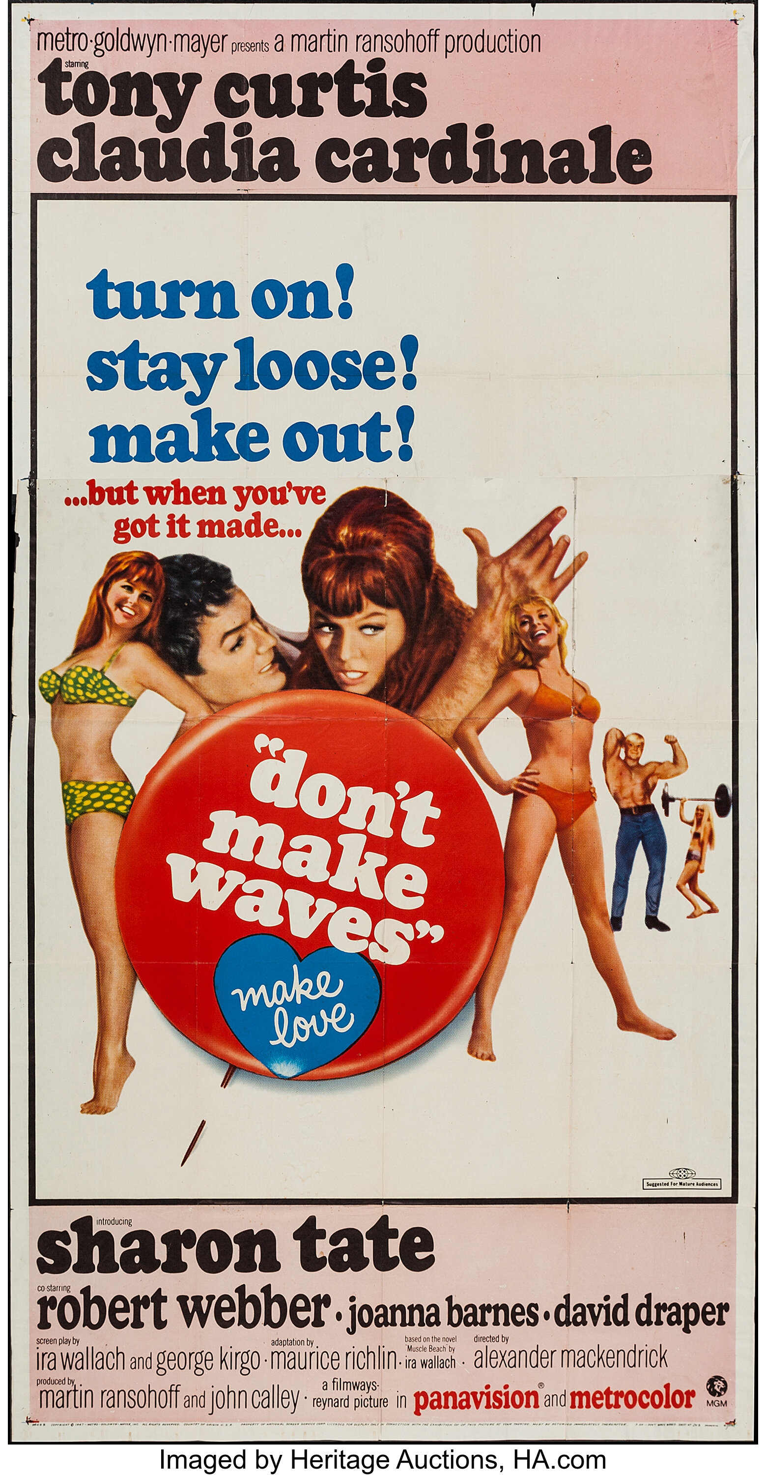 Don't Make Waves (MGM, 1967). Three Sheet (41