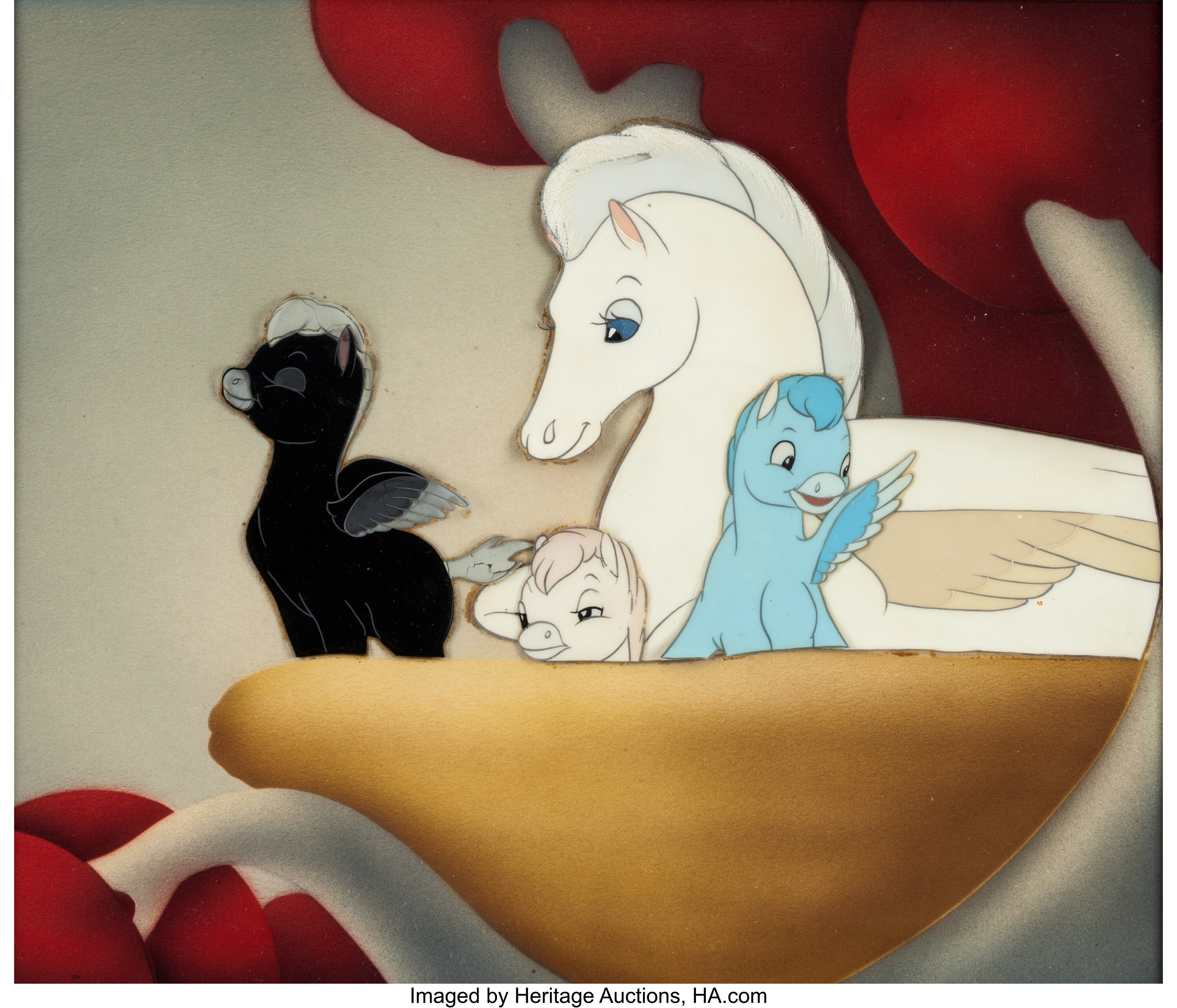 Fantasia &quot;The Pastoral Symphony&quot; Mother Pegasus and Her Foals | Lot #94168  | Heritage Auctions
