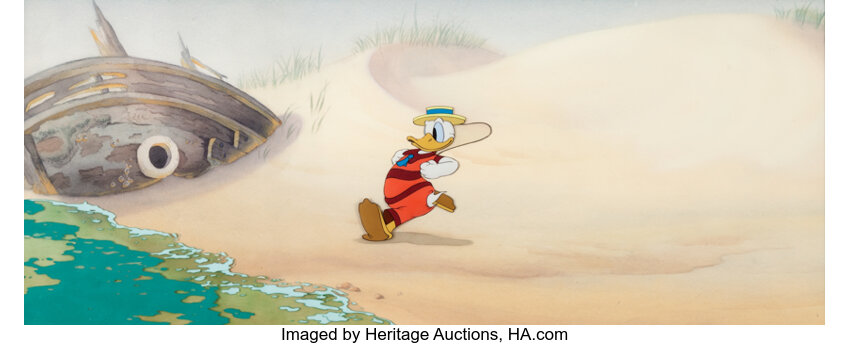 Mickey on the beach Painting by LOIC ZGS