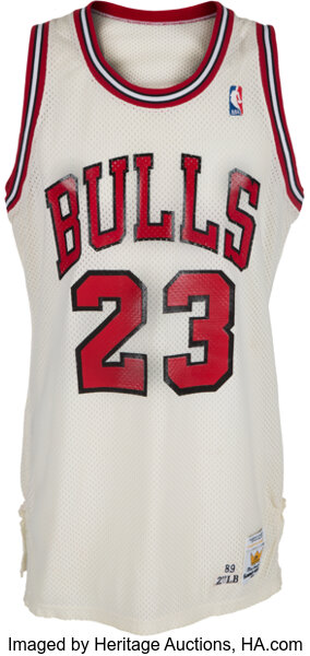 Large 1986-1989 Michael Jordan Jersey Chicago Bulls Jersey 