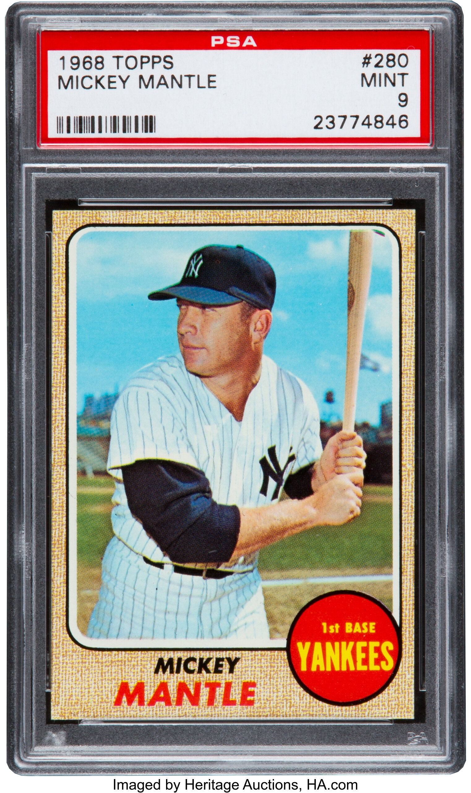 Mickey Mantle Baseball Card Game Used Jersey & Bat Triple 