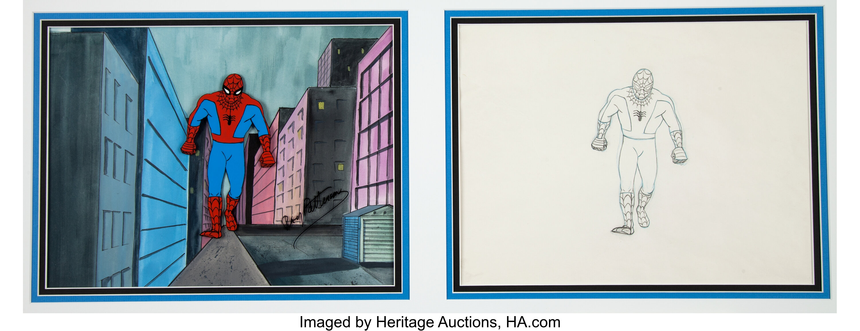 Spider-Man Production Cel and Drawing (Marvel, 1967).... Animation | Lot  #95685 | Heritage Auctions