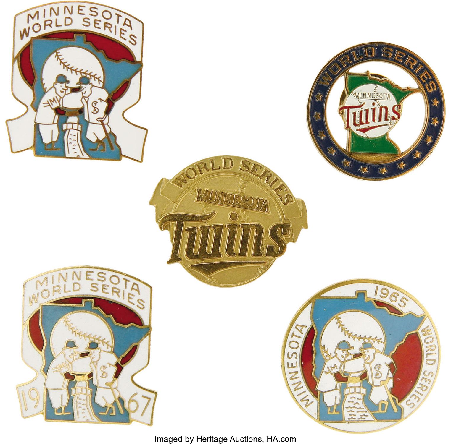 Minnesota Twins six 1 inch button sport pin badge India