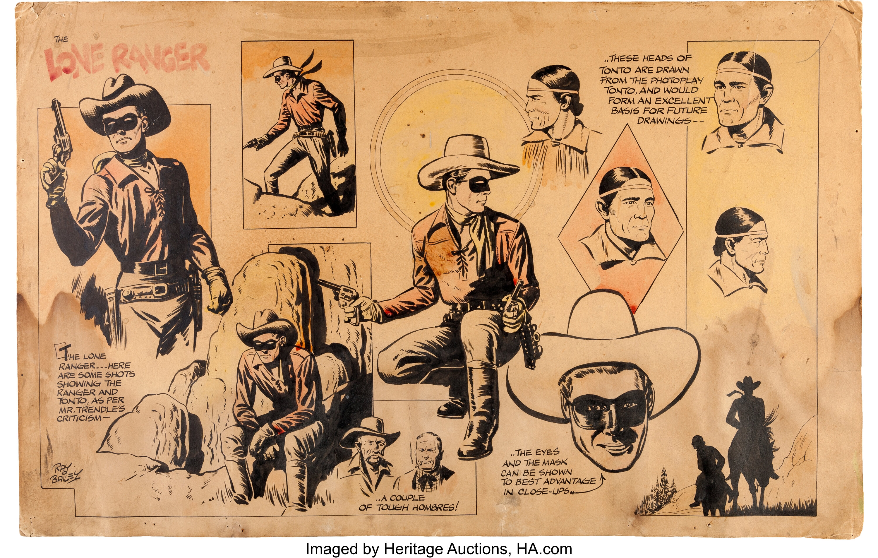 The Lone Ranger and Tonto Coloring Page sheets - Lone Ranger and