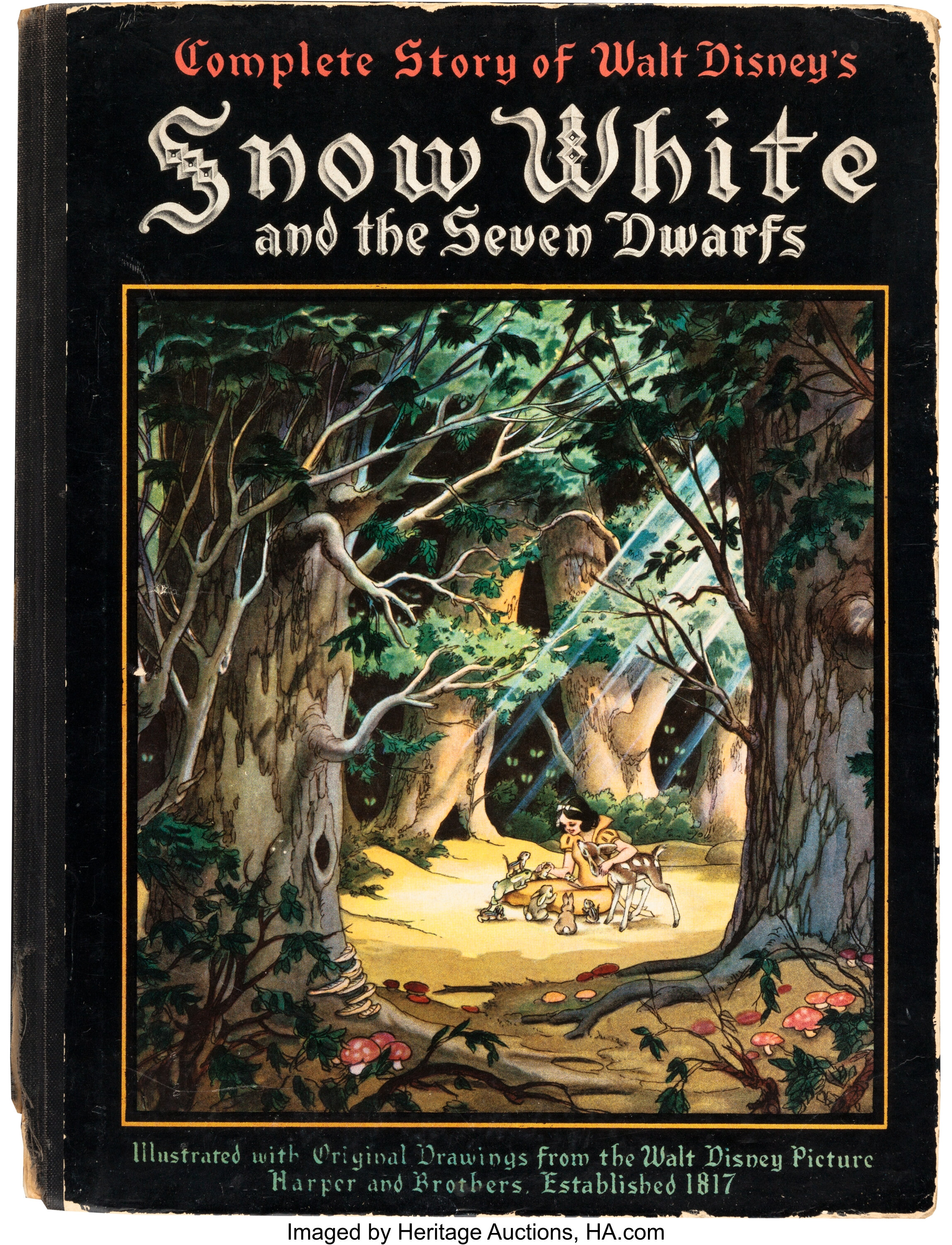 The Complete Story Of Snow White Book With Spectacular Walt Disney Lot 94079 Heritage Auctions 