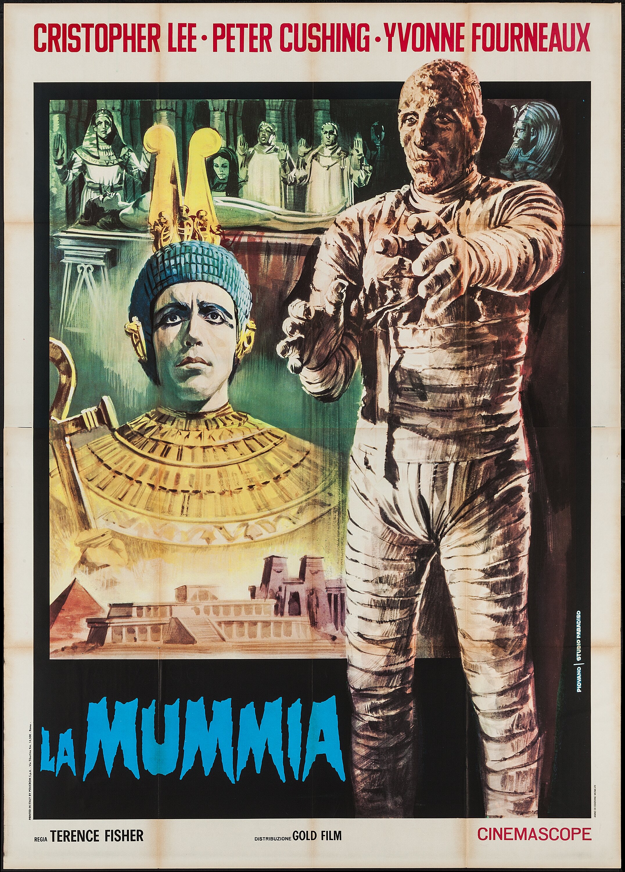 The Mummy (Gold Film, R-1960s). Italian 4 - Foglio (55