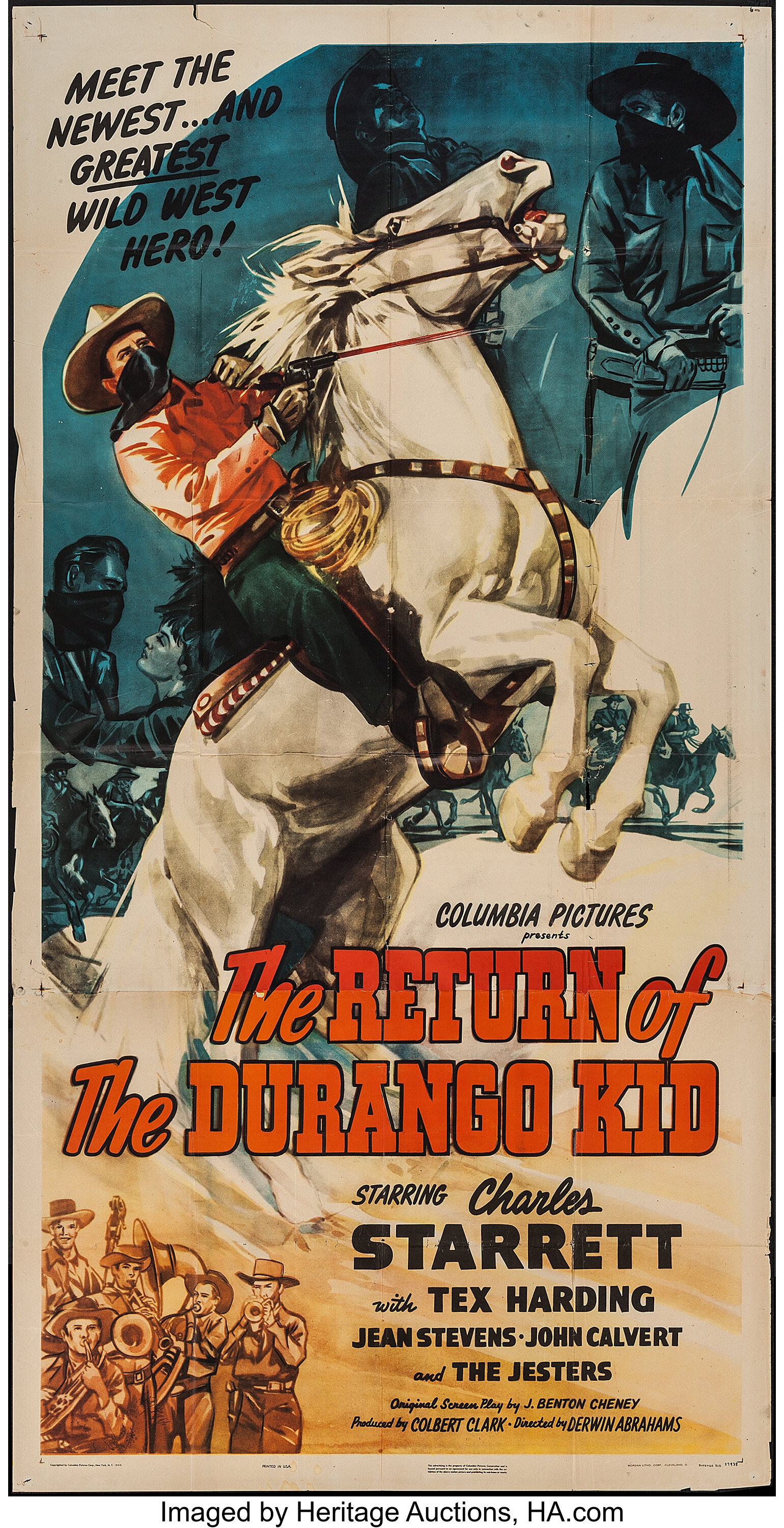 The Return of the Durango Kid (Columbia, 1945). Three Sheet (41