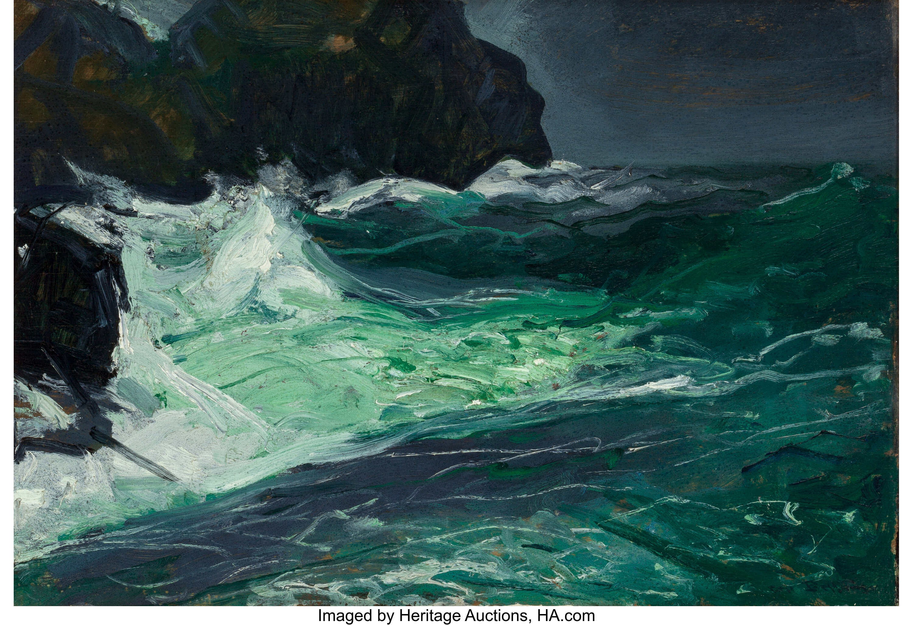 Evening Blue oil painting reproduction by George Wesley Bellows 