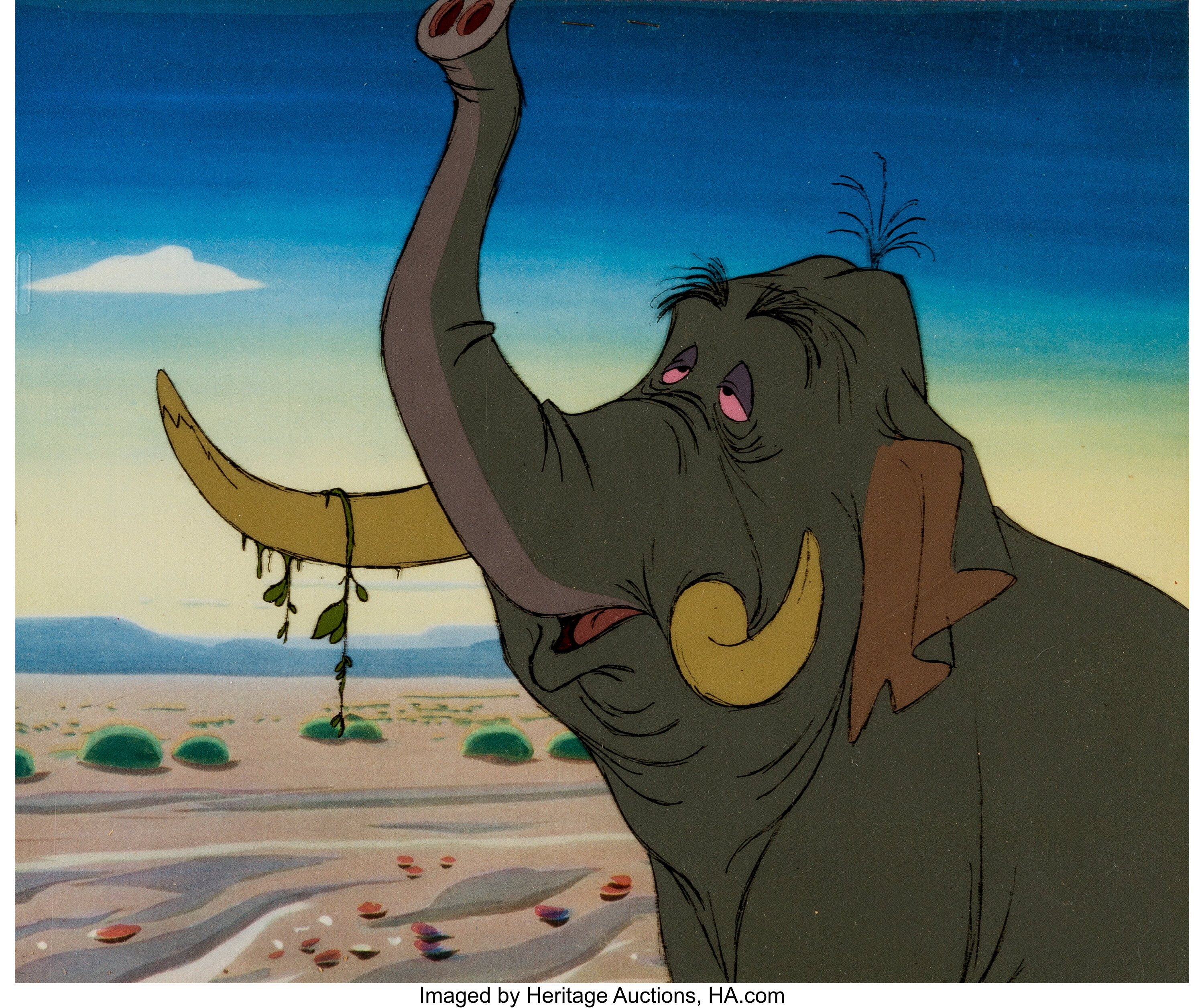 Jungle Book Colonel Hathis Elephant Soldier Production Cel Lot 13087 Heritage Auctions