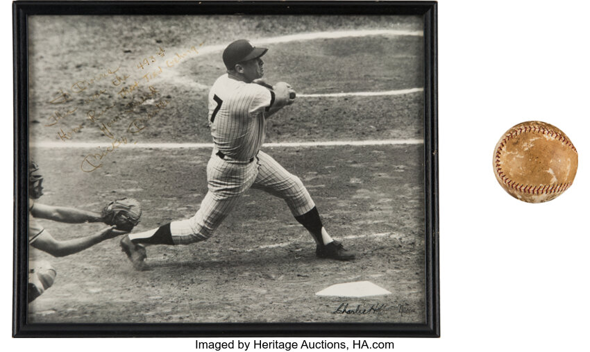 Lot Detail - 1964-65 Mickey Mantle Game Used New York Yankees Home Jersey  Photo Matched To 1st Bat Day at Yankee Stadium (Sports Investors  Authentication)