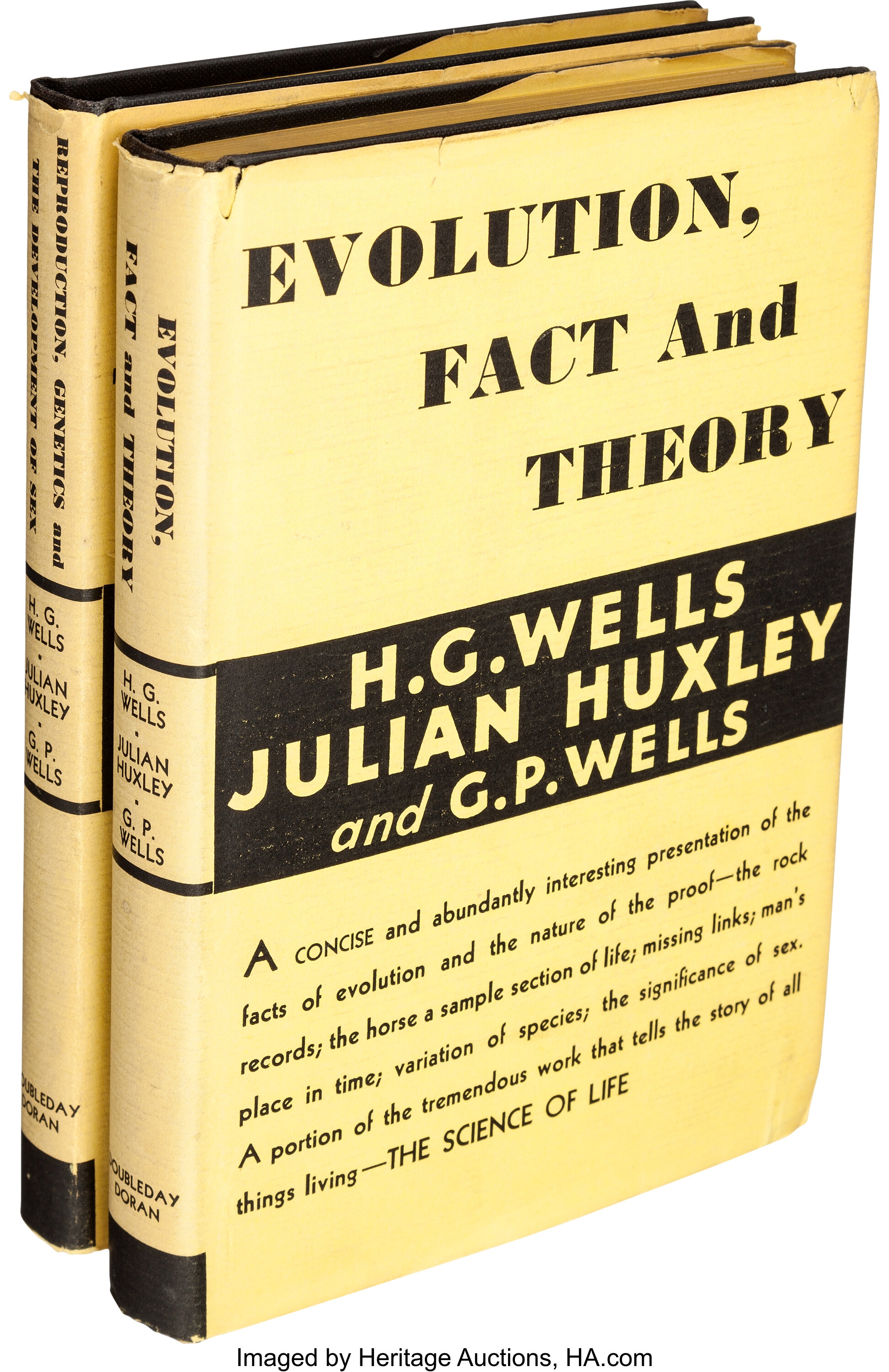 H. G. Wells, Julian Huxley and G. P. Wells. Pair of Works from The | Lot #91148 | Heritage Auctions