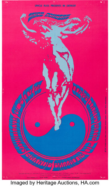 Mc 5 James Gang Grande Ballroom Concert Poster Russ Gibb Lot 89721 Heritage Auctions