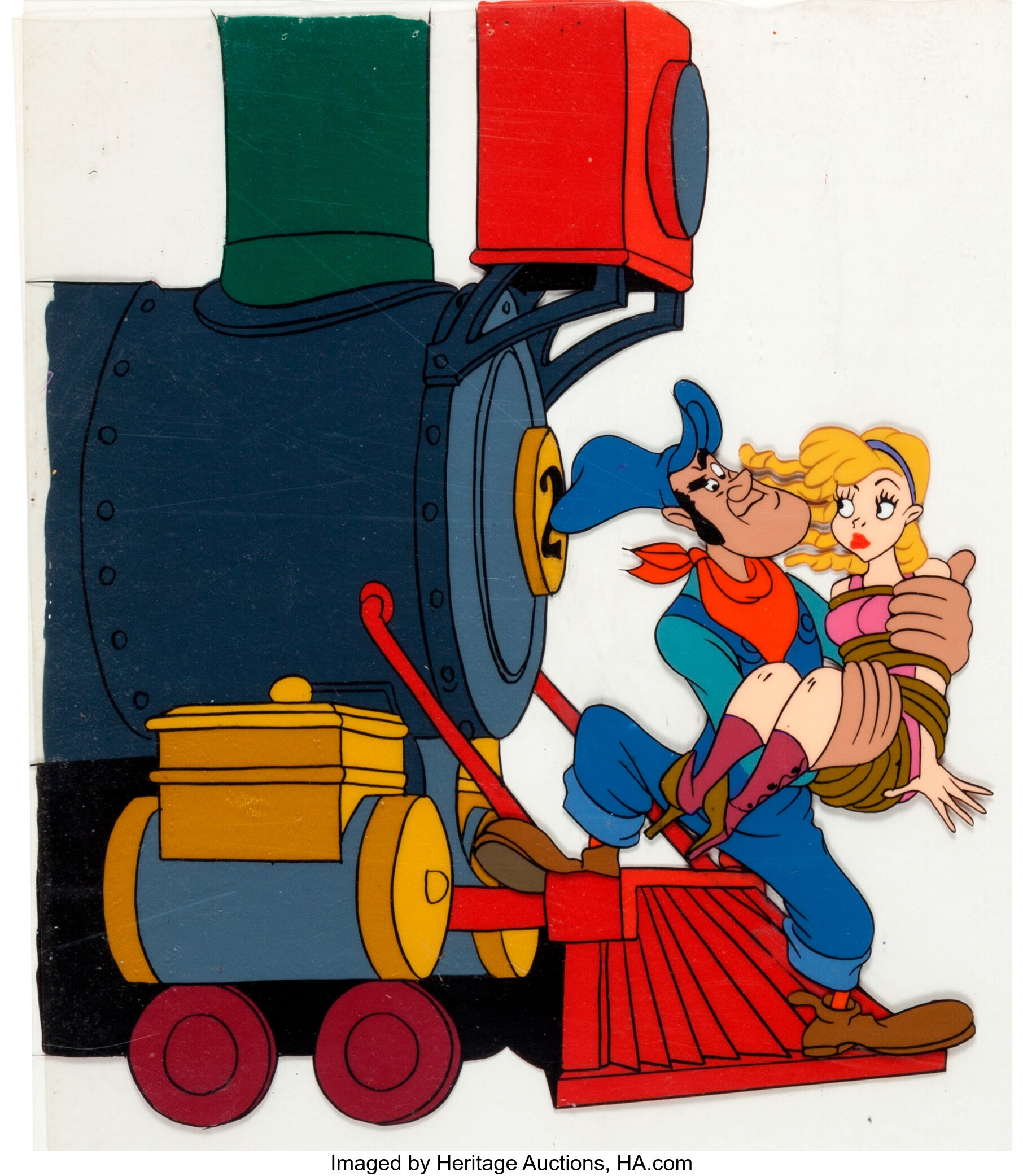 The Brave Engineer Casey Jones Production Cel (walt Disney, 