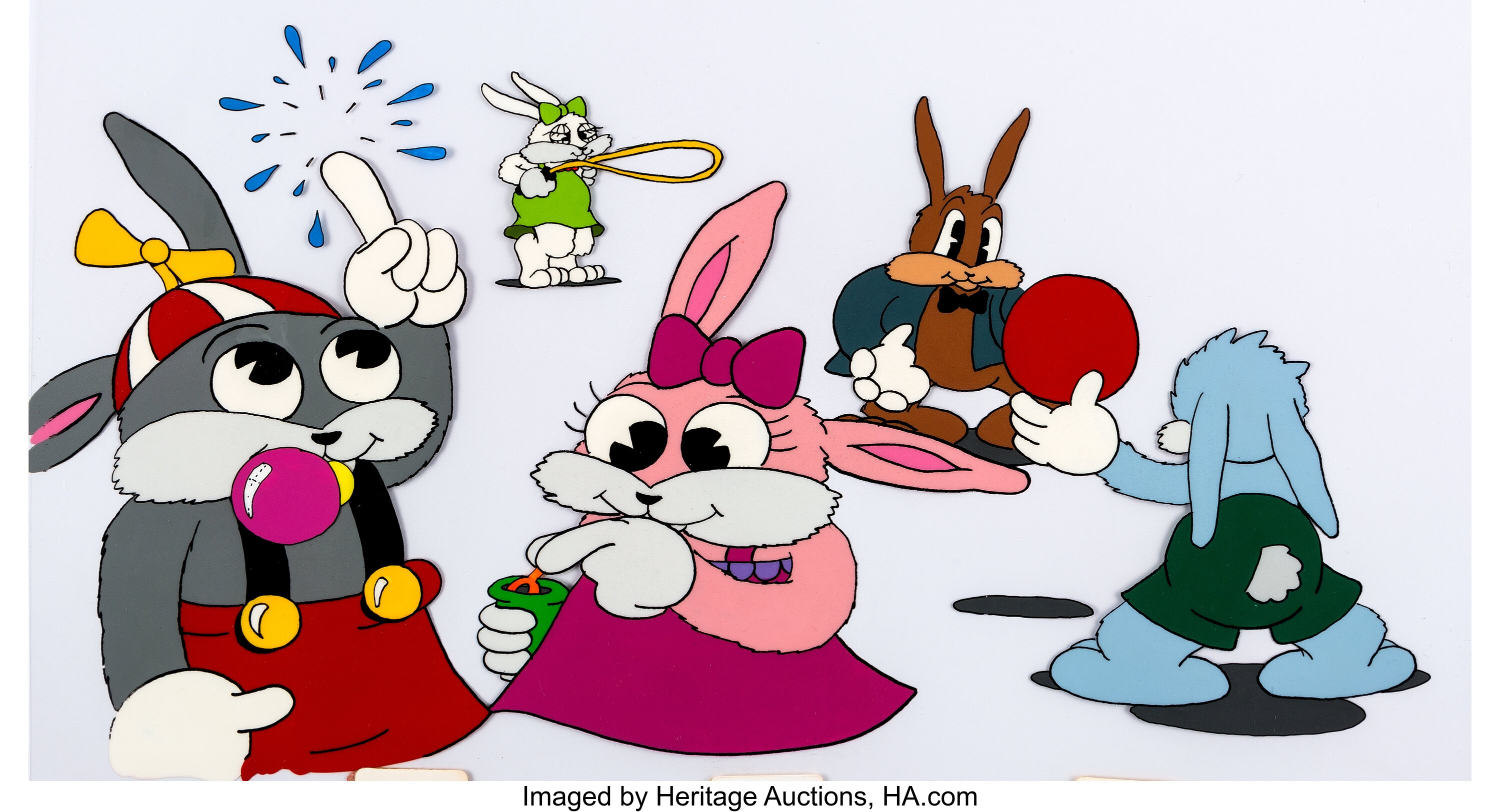 One Crazy Summer Cute Fuzzy Bunnies Production Cel (Warner | Lot #95438