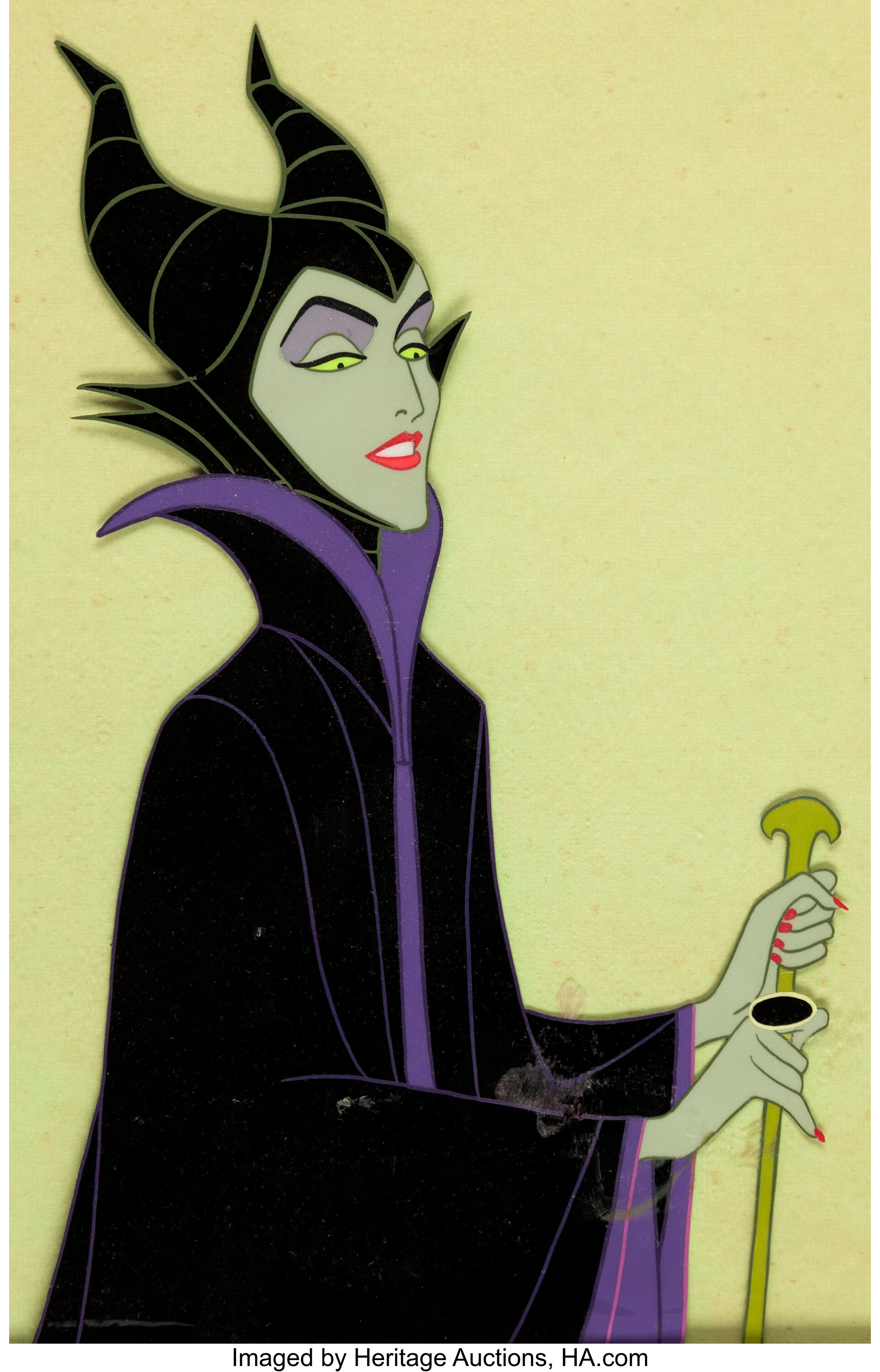 Sleeping Beauty Maleficent Production Cel Setup (Walt Disney, | Lot ...