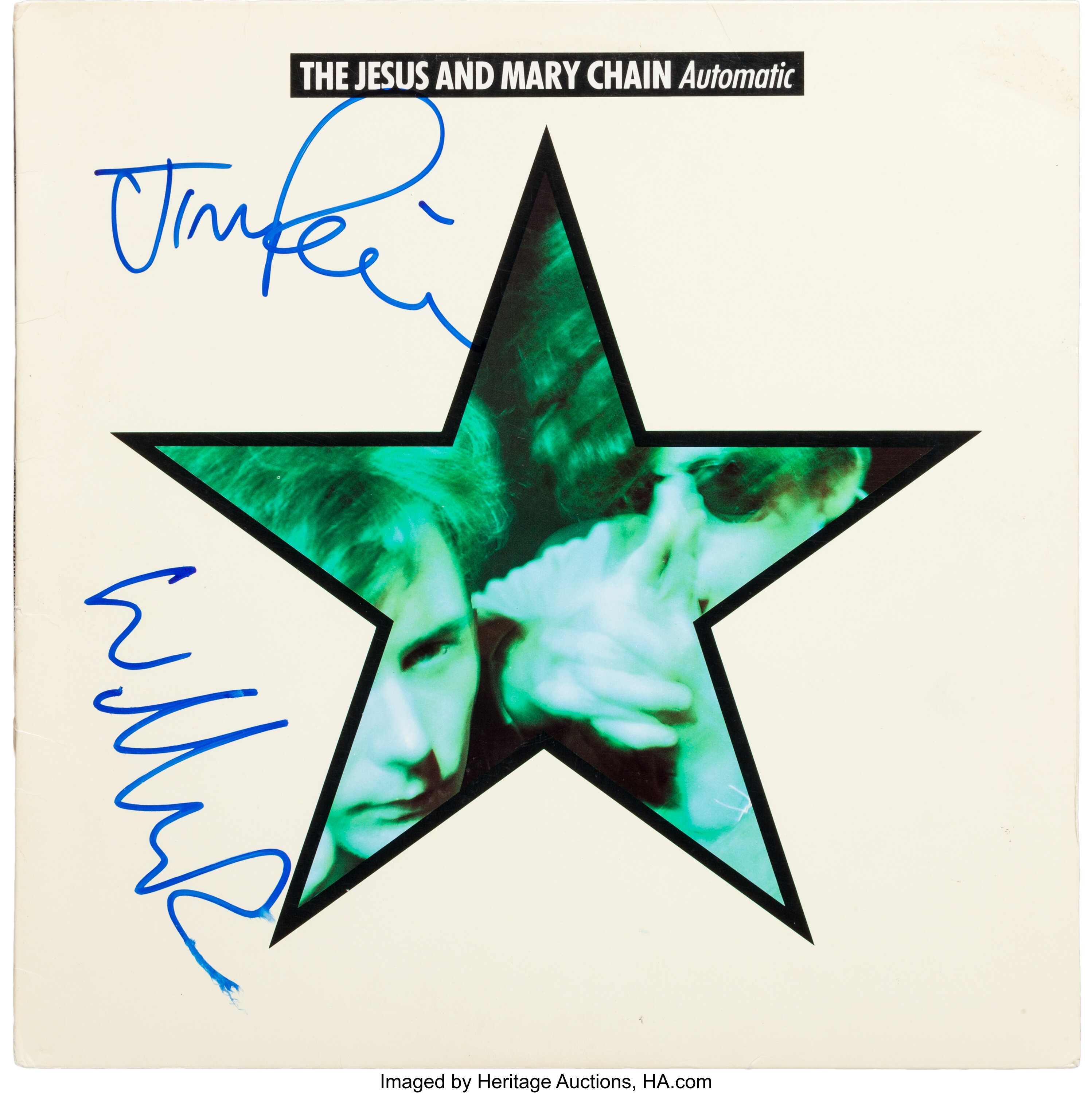 The Jesus and Mary Chain Signed Automatic Album Cover (1989 