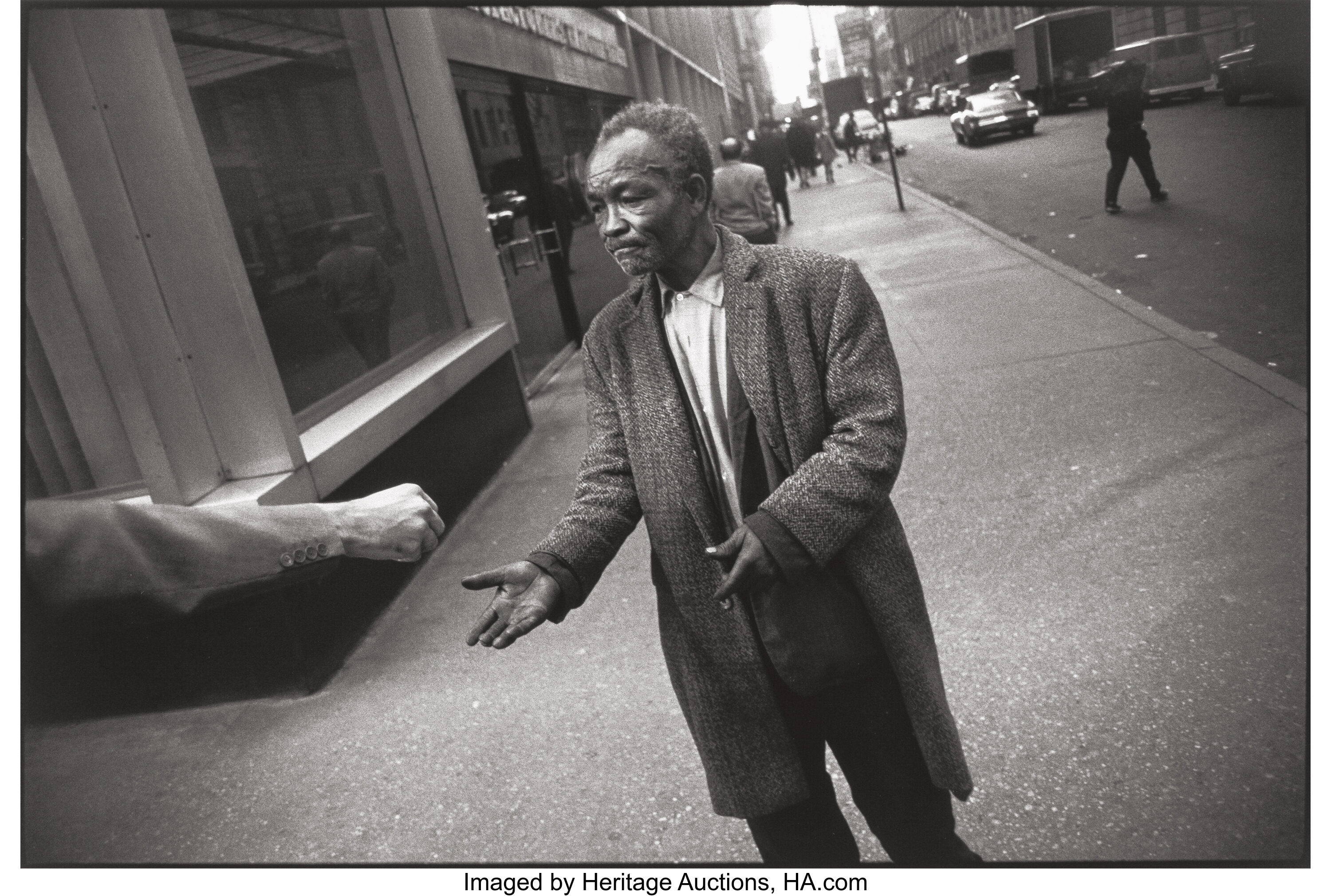 GARRY WINOGRAND (American, 1928-1984). New York City (Beggar