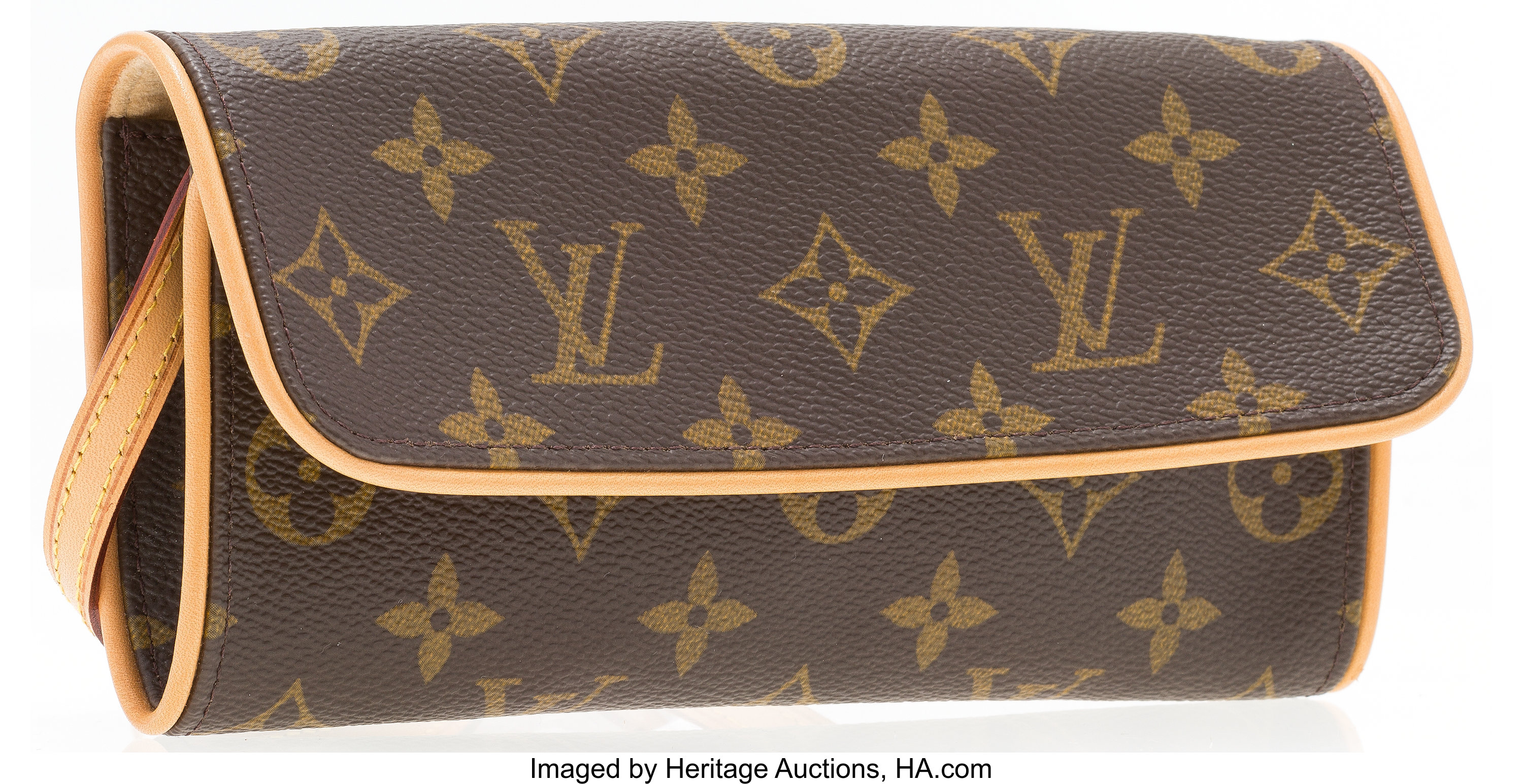 Sold at Auction: Louis Vuitton, Louis Vuitton Leather Pochette Accessories  Pouch