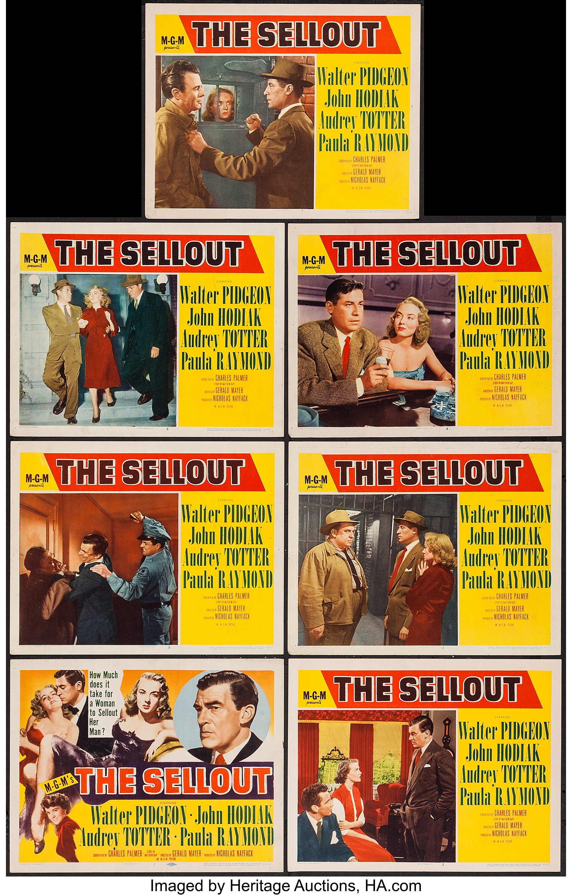 The Sellout Mgm 1952 Title Lobby Card And Lobby Cards 6 11 X