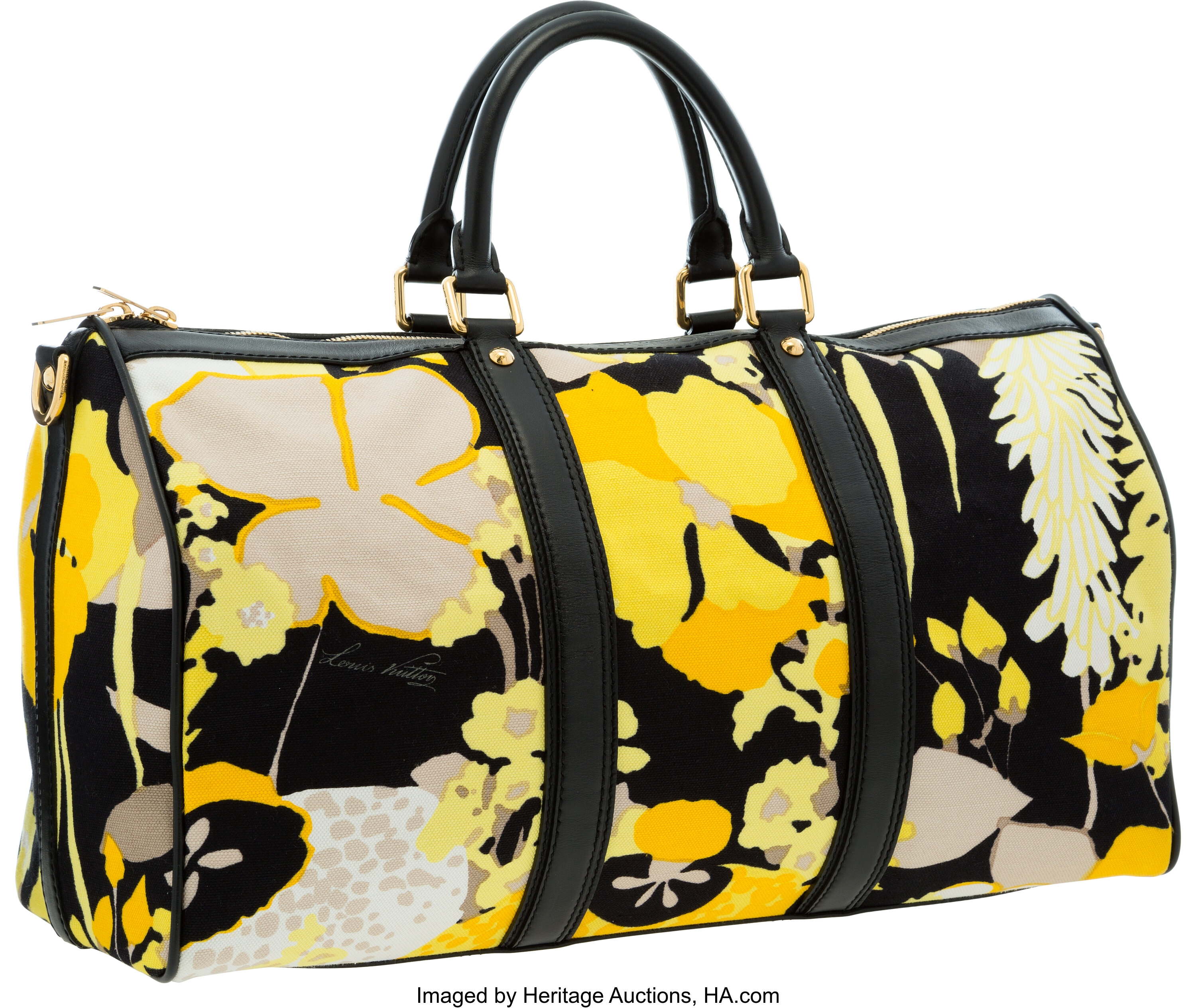 Louis Vuitton Yellow Duffle Bag